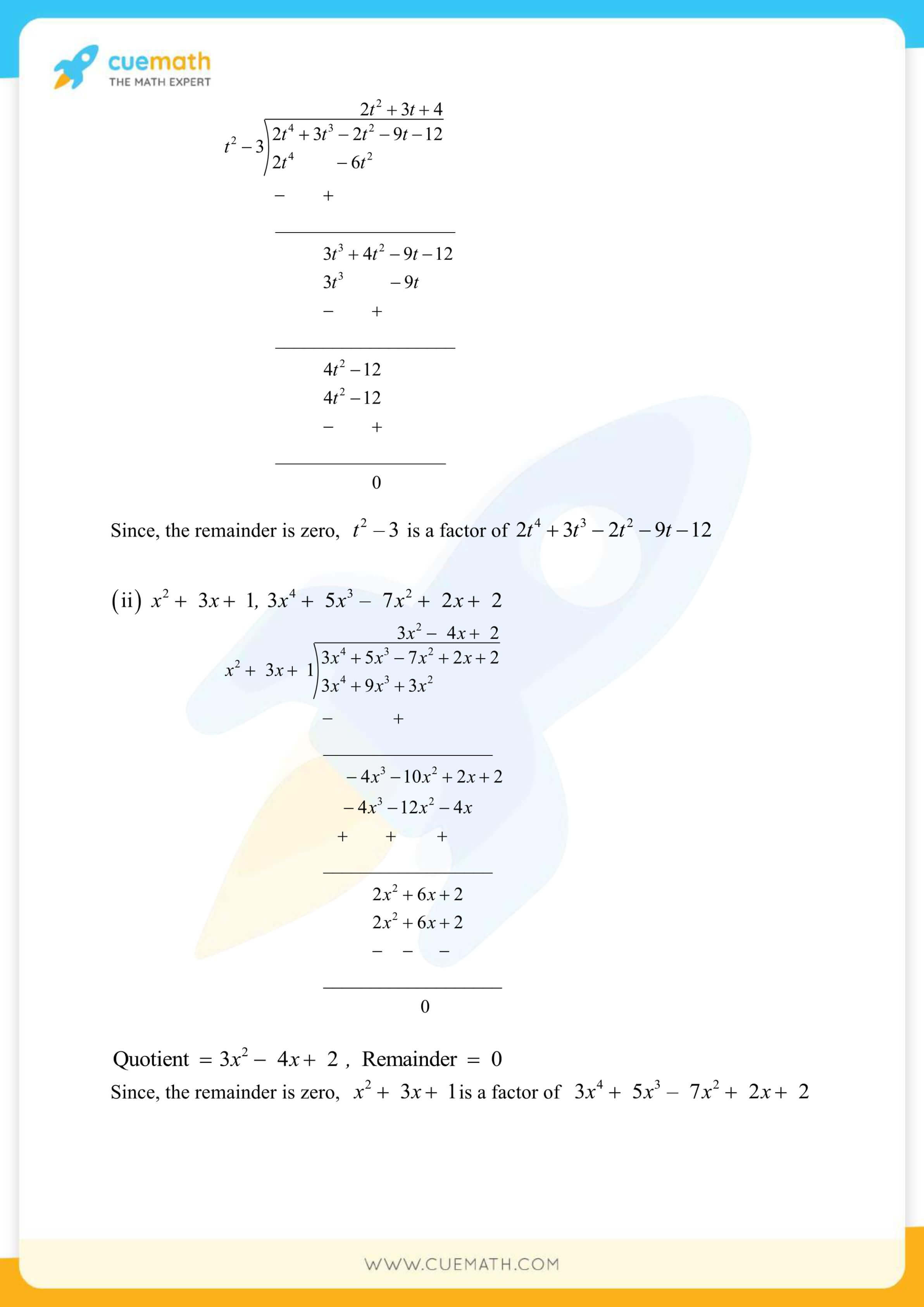 NCERT Solutions Class 10 Maths Chapter 2 Exercise 2.3 14