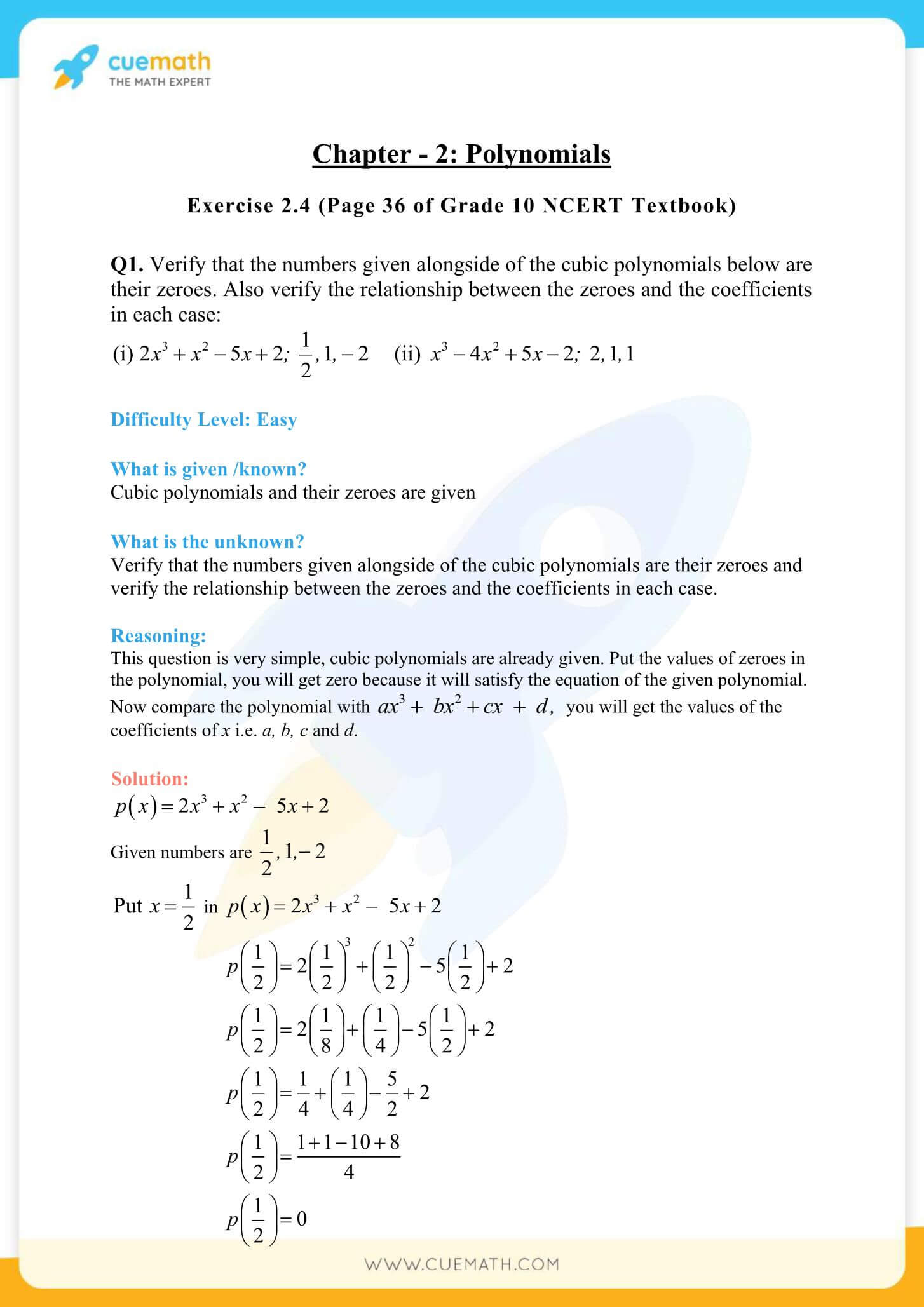 NCERT Solutions Class 10 Maths Chapter 2 Polynomials 21