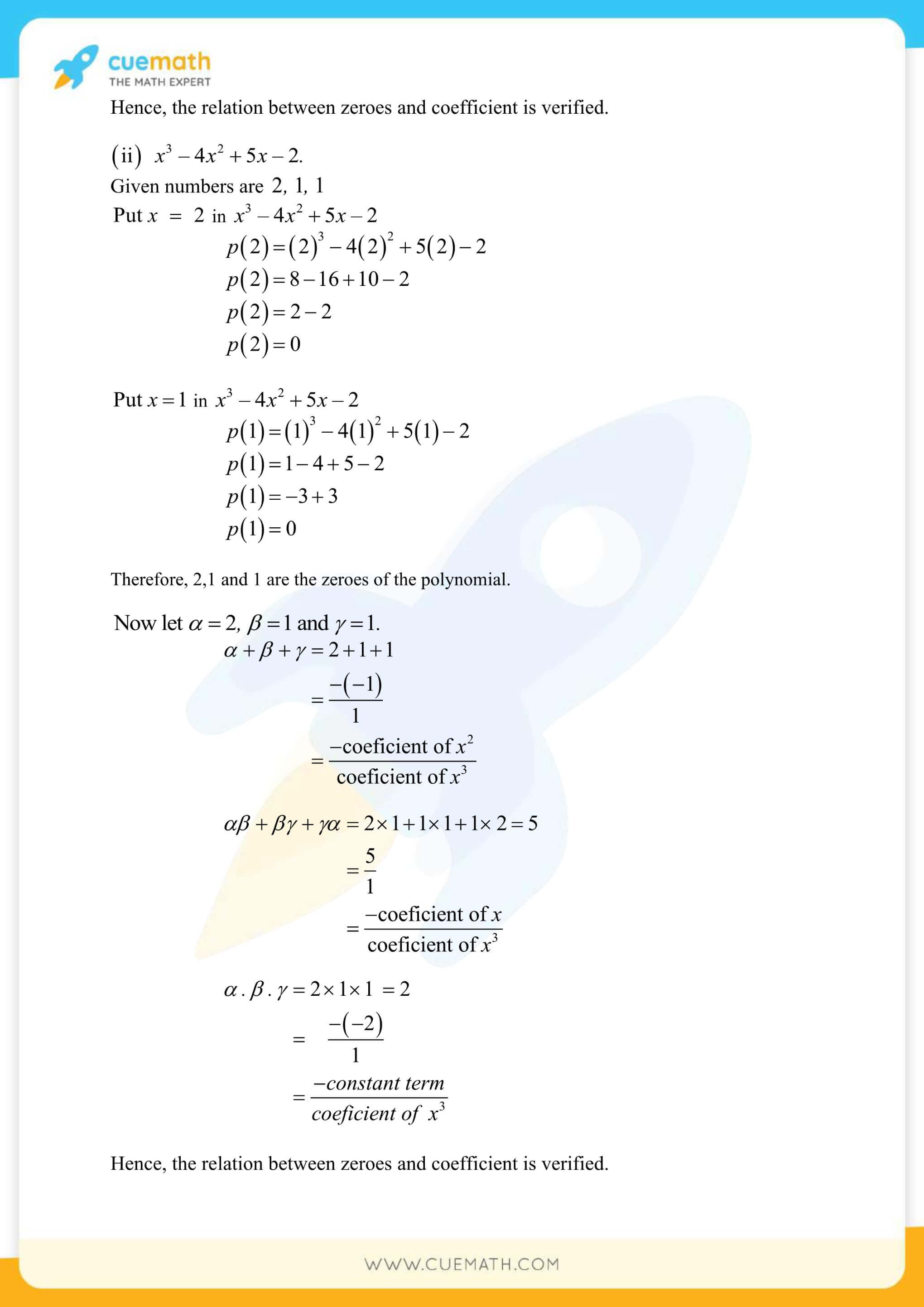 NCERT Solutions Class 10 Maths Chapter 2 Polynomials 23