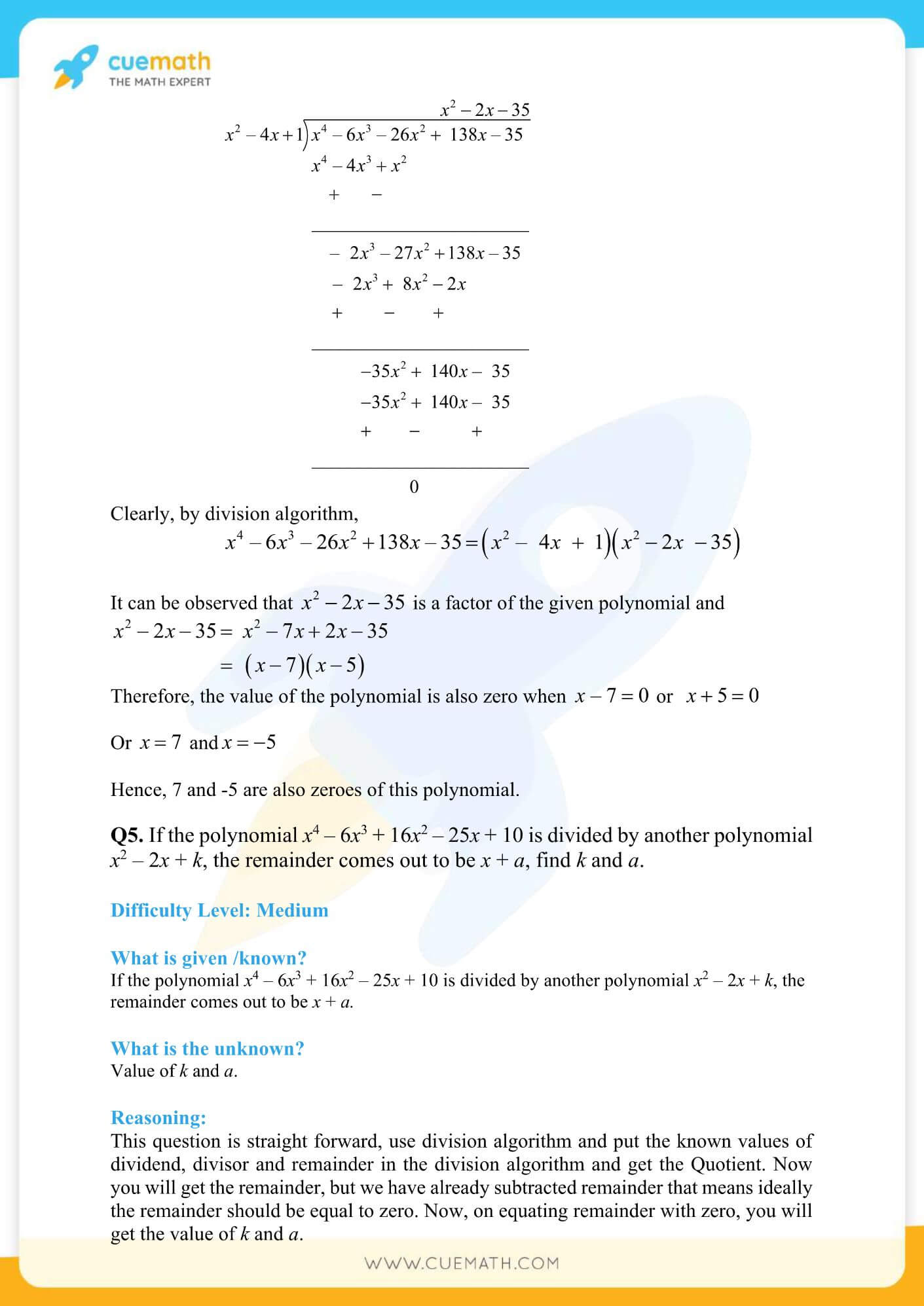 NCERT Solutions Class 10 Maths Chapter 2 Polynomials 27