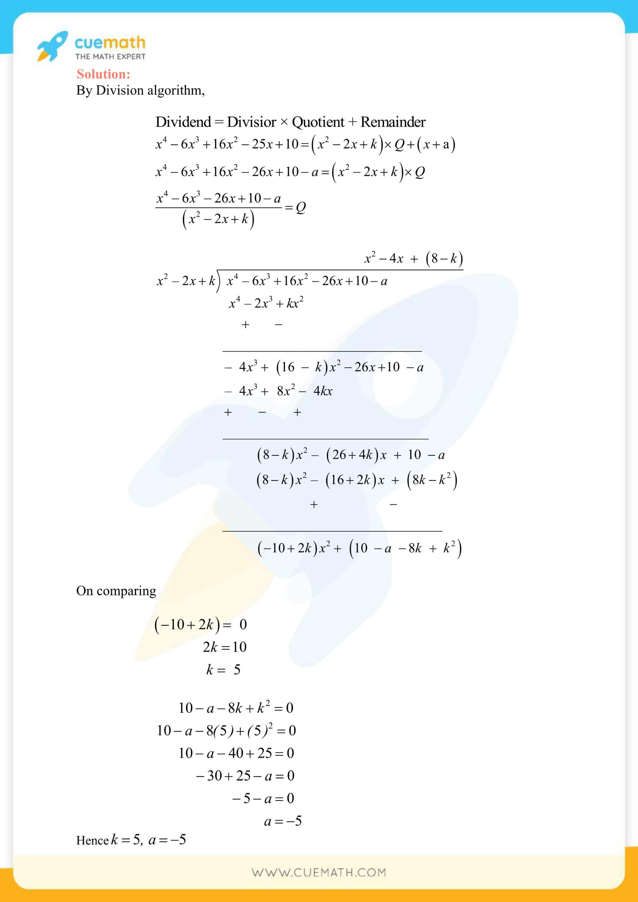NCERT Solutions Class 10 Maths Chapter 2 Polynomials 28