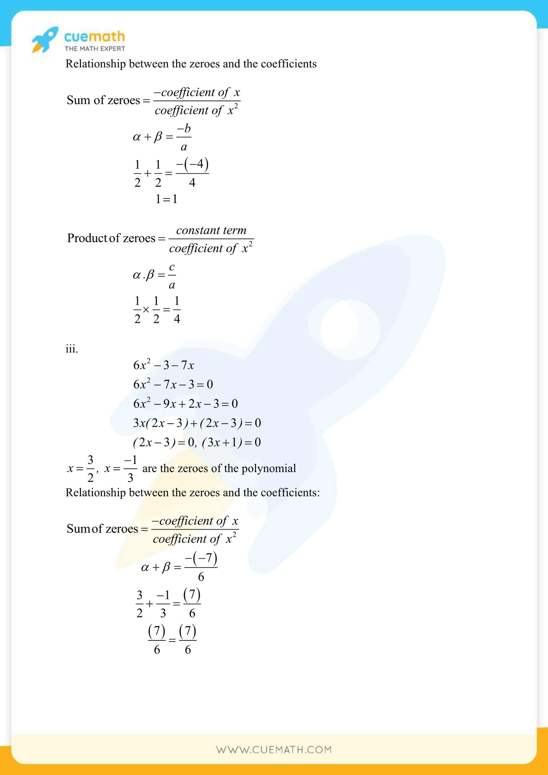 NCERT Solutions Class 10 Maths Chapter 2 Polynomials 5