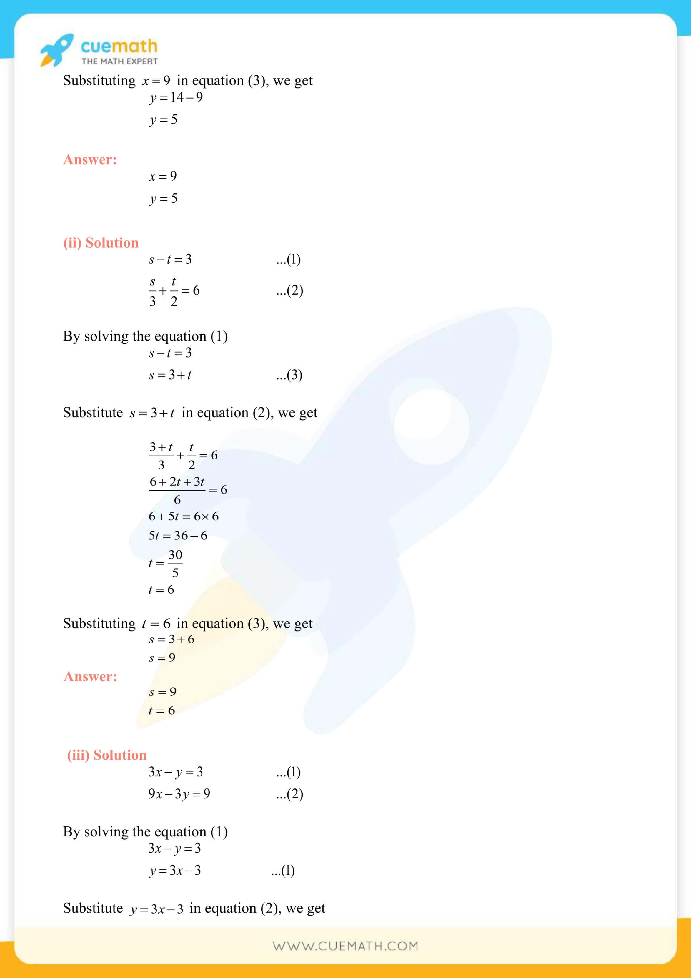 NCERT Solutions Class 10 Maths Chapter 3 Pair Of Linear Equations 32