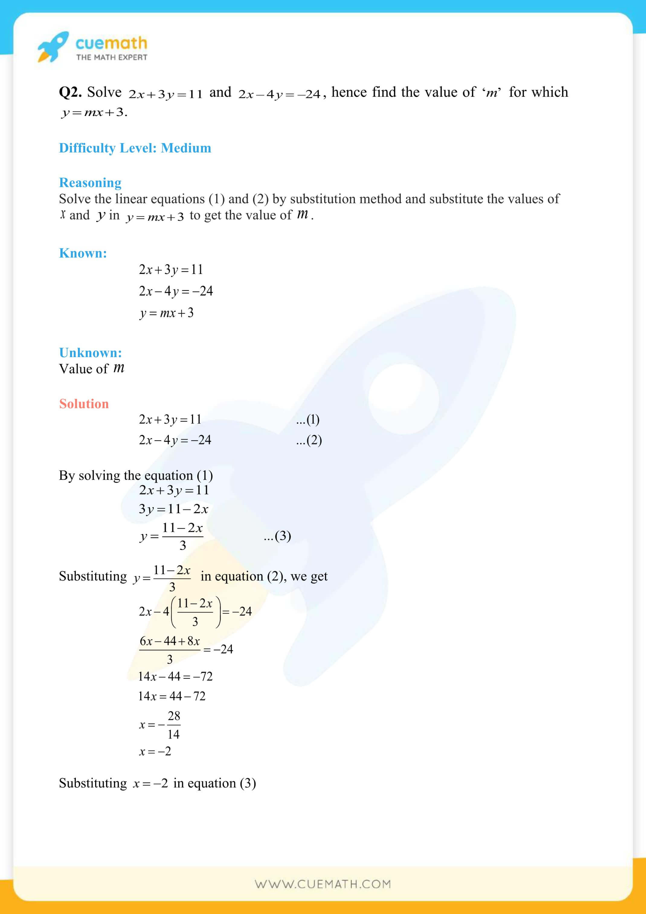 NCERT Solutions Class 10 Maths Chapter 3 Pair Of Linear Equations 36