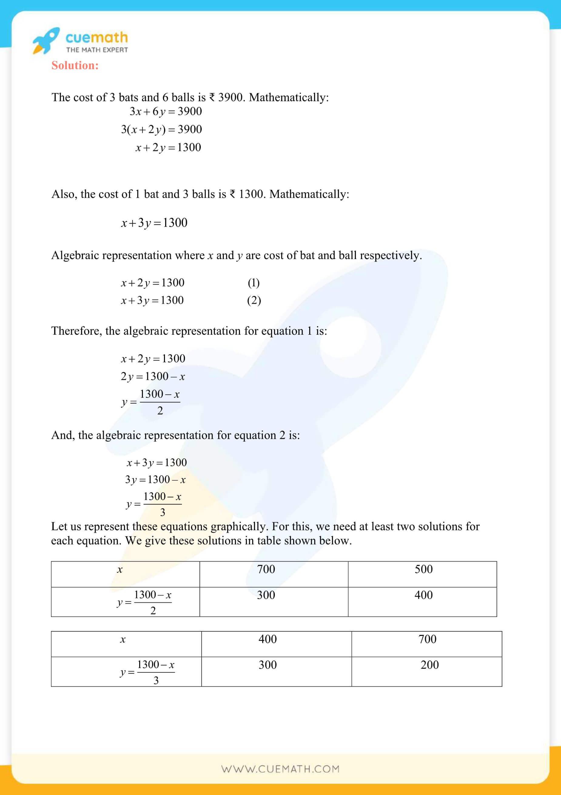 NCERT Solutions Class 10 Maths Chapter 3 Pair Of Linear Equations 4