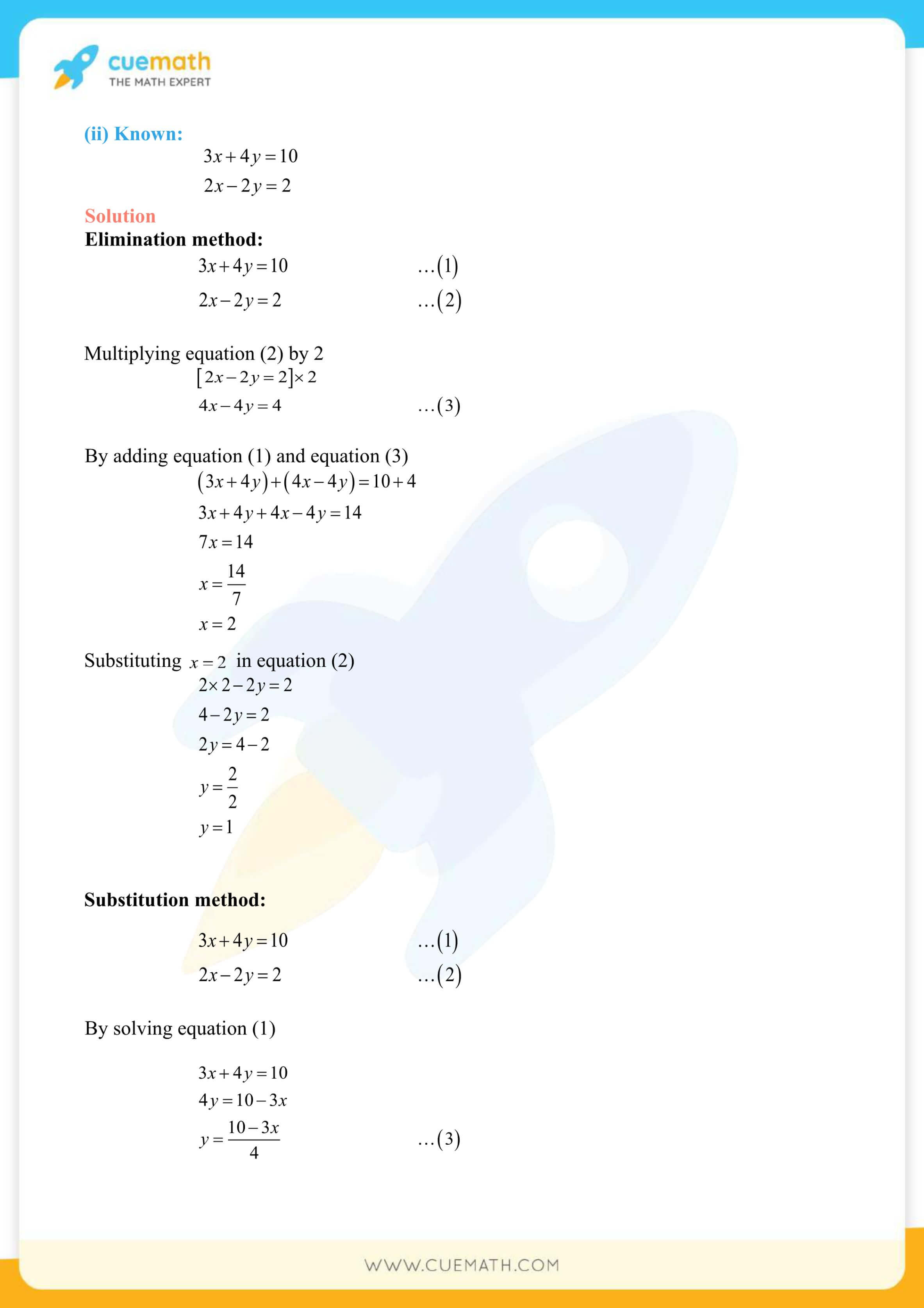 NCERT Solutions Class 10 Maths Chapter 3 Pair Of Linear Equations 46