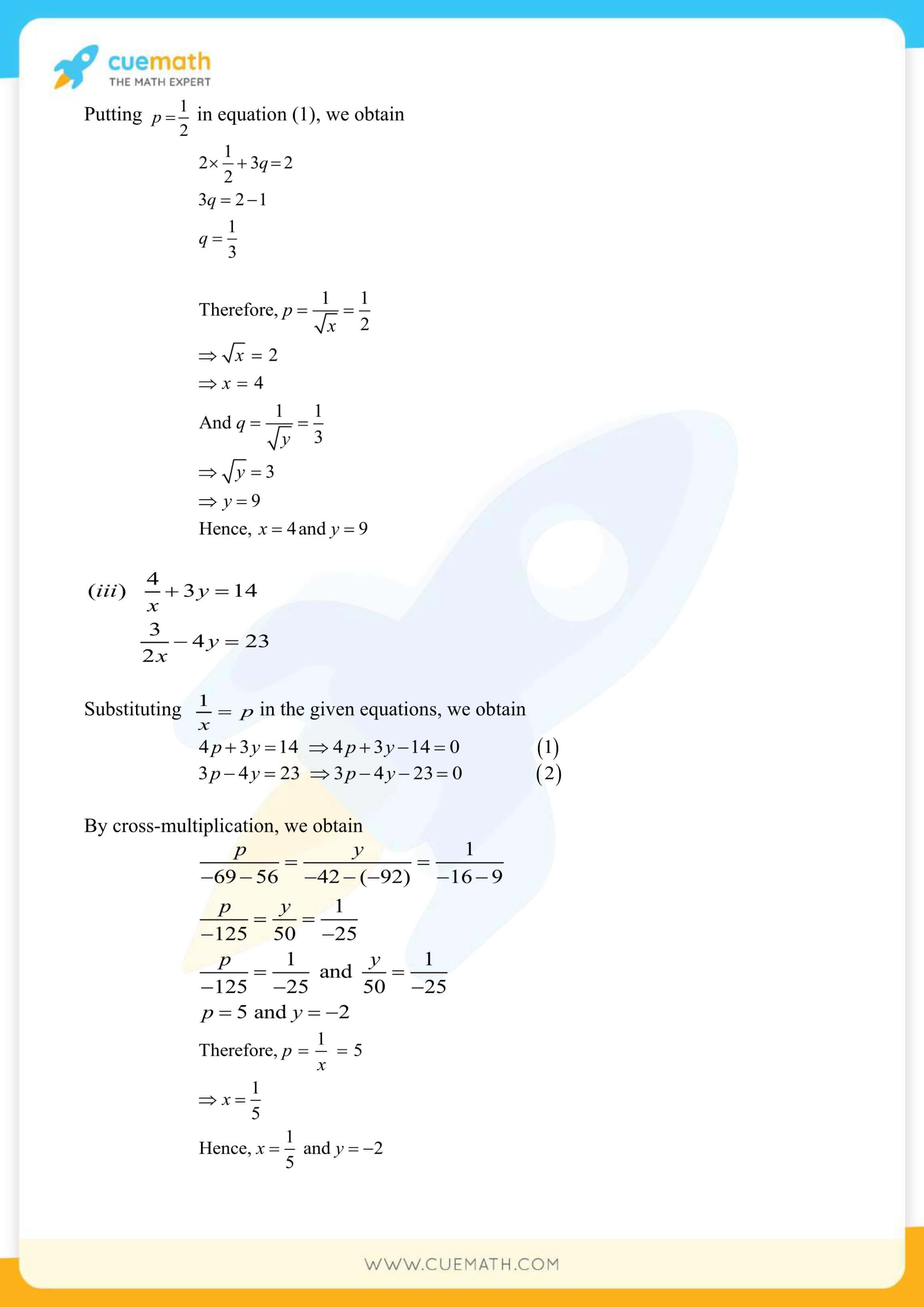 NCERT Solutions Class 10 Maths Chapter 3 Pair Of Linear Equations 69
