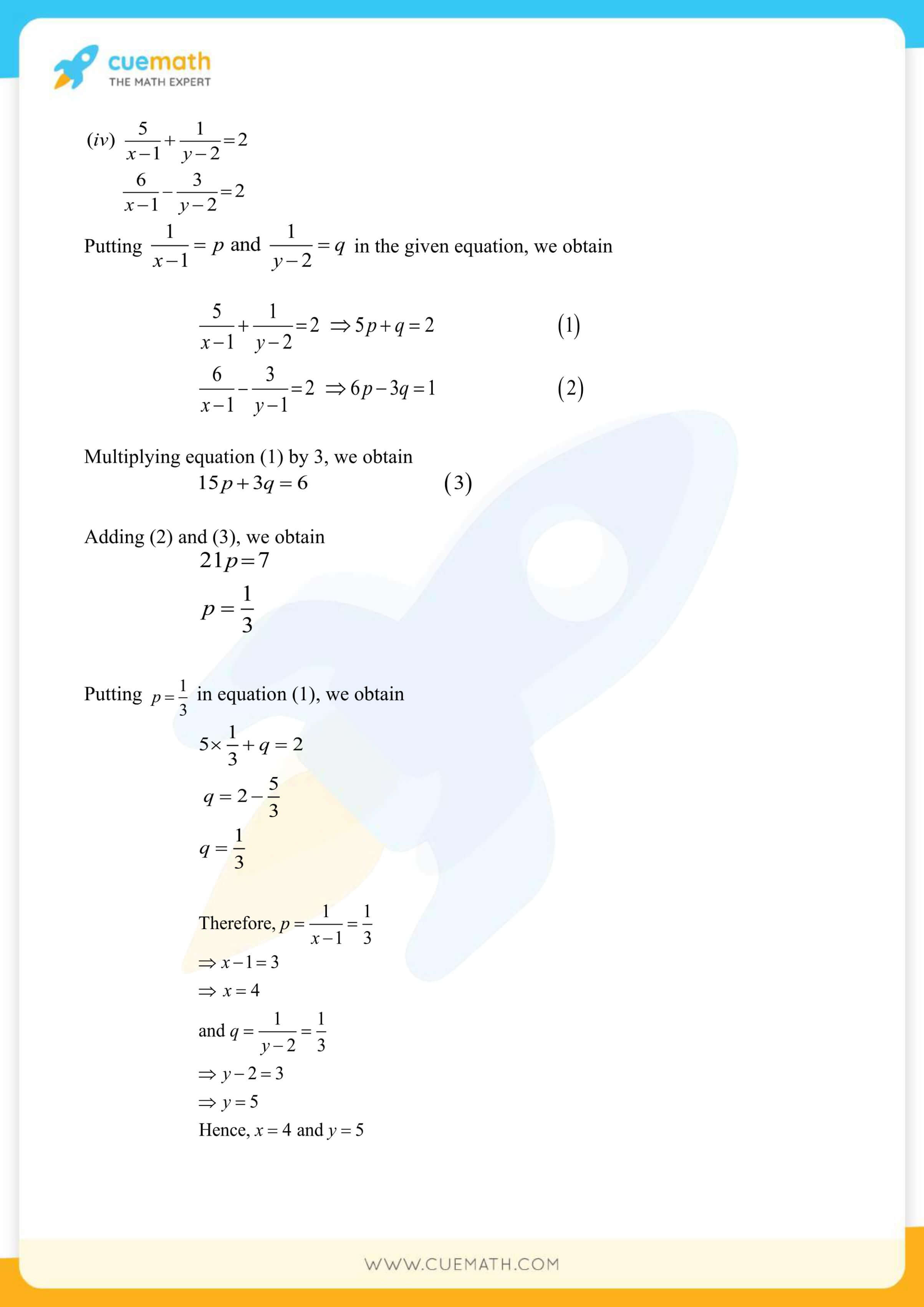 NCERT Solutions Class 10 Maths Chapter 3 Pair Of Linear Equations 70