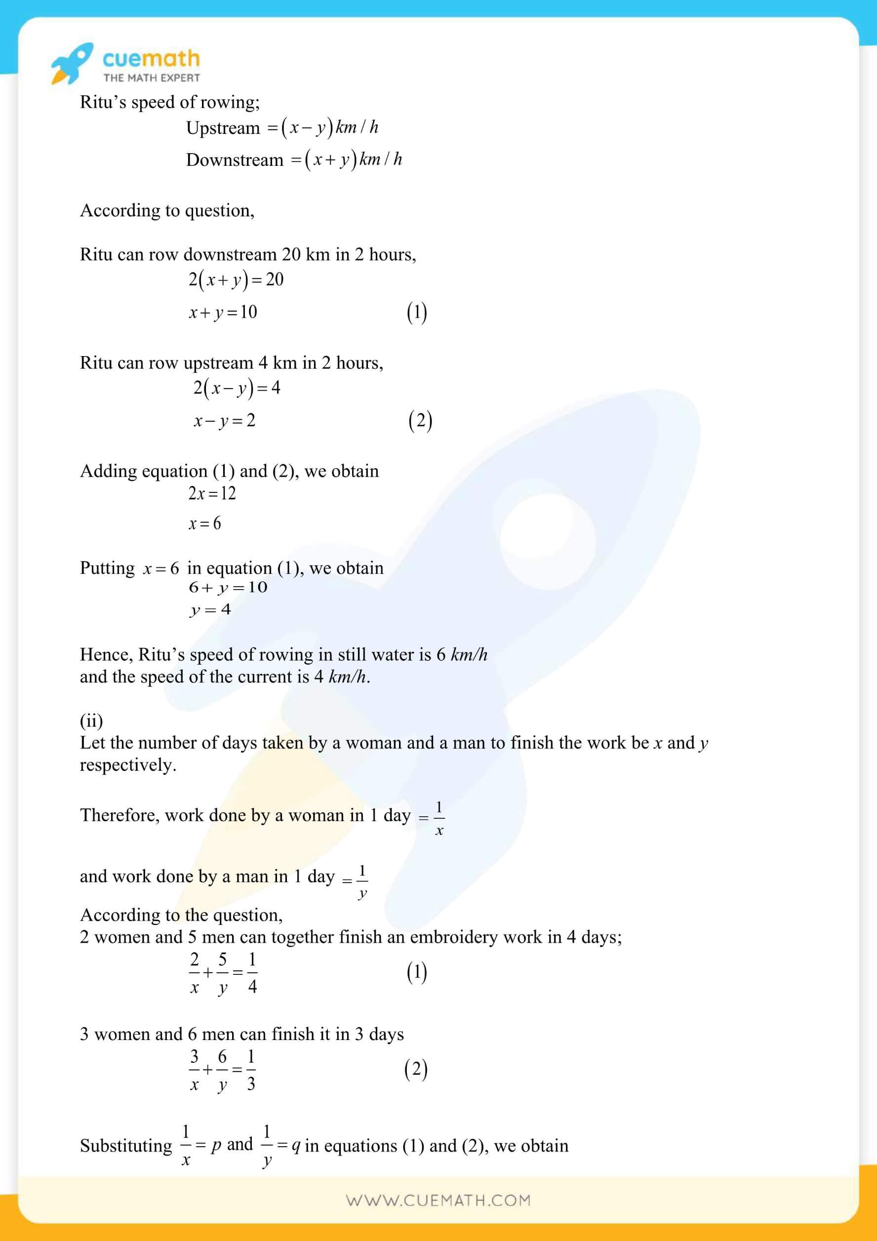 NCERT Solutions Class 10 Maths Chapter 3 Pair Of Linear Equations 75