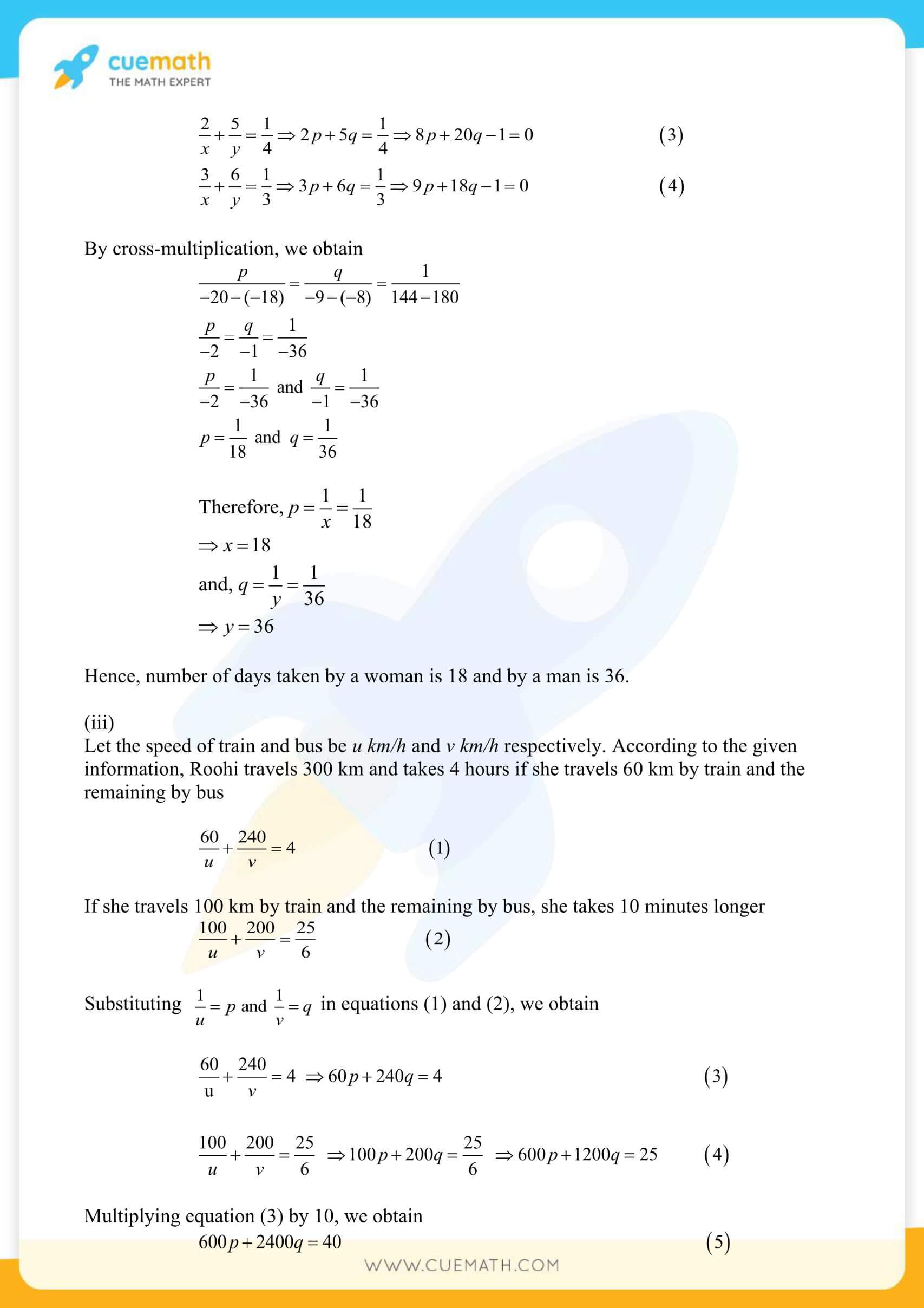 NCERT Solutions Class 10 Maths Chapter 3 Exercise 3.6 76
