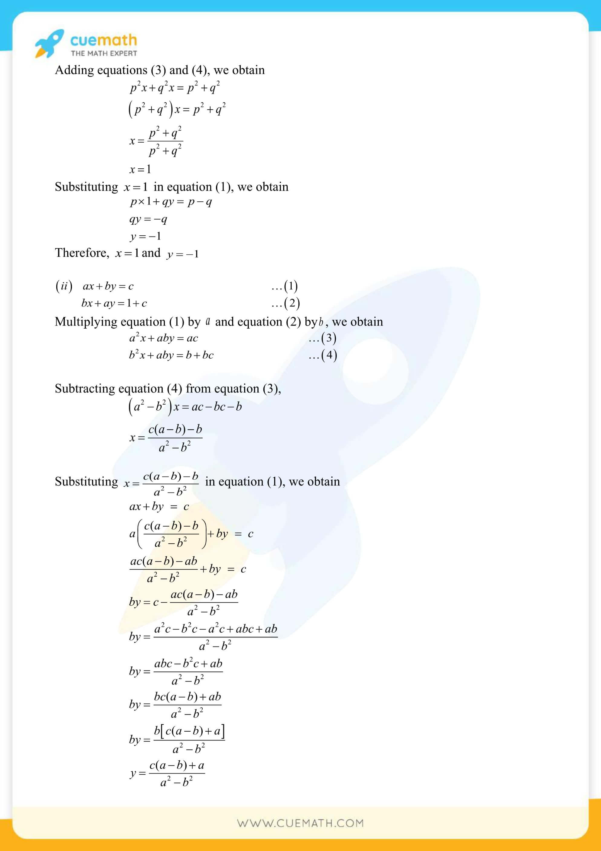 NCERT Solutions Class 10 Maths Chapter 3 Pair Of Linear Equations 85