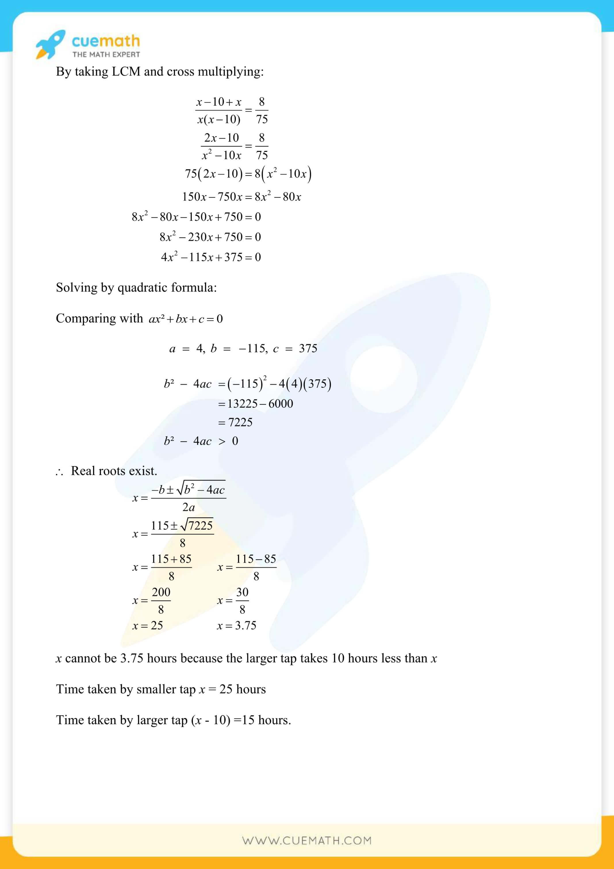 NCERT Solutions Class 10 Maths Chapter 4 Exercise 4.3 29