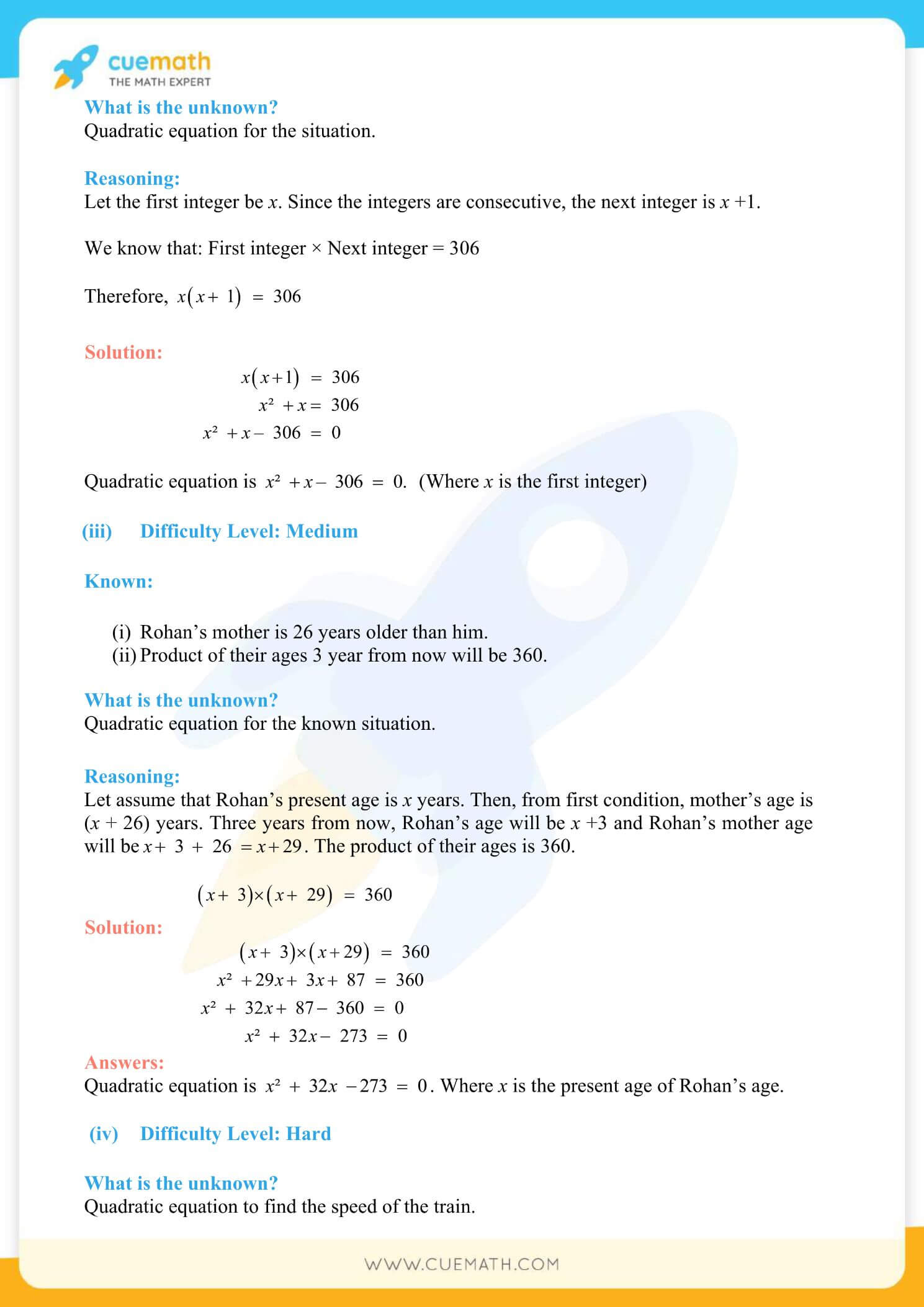 NCERT Solutions Class 10 Maths Chapter 4 Exercise 4.1 5