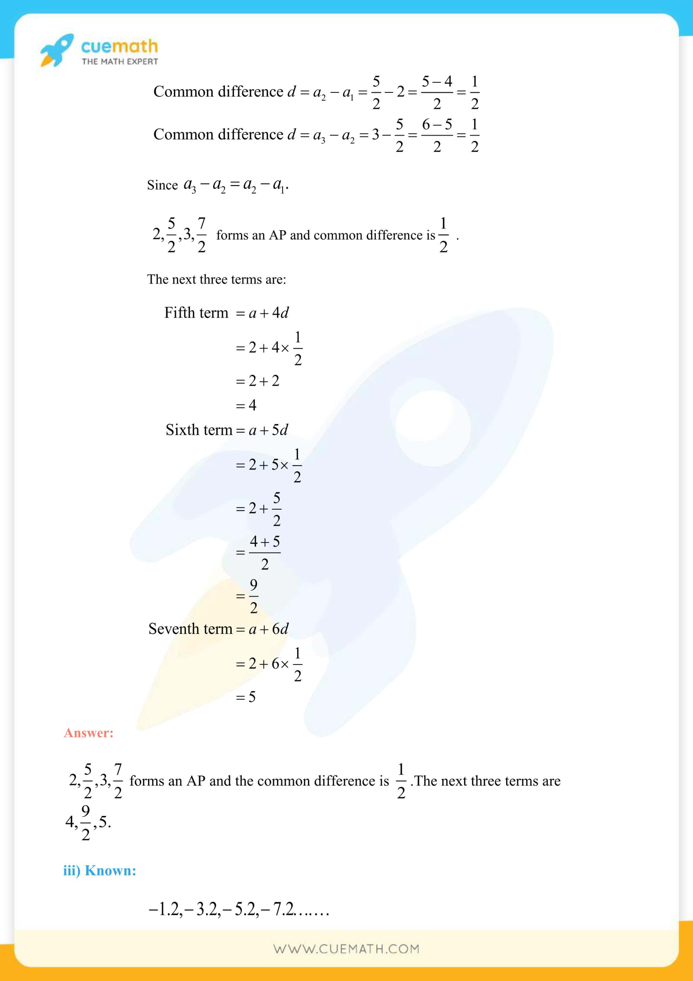 NCERT Solutions Class 10 Maths Chapter 5 Exercise 5.1 11