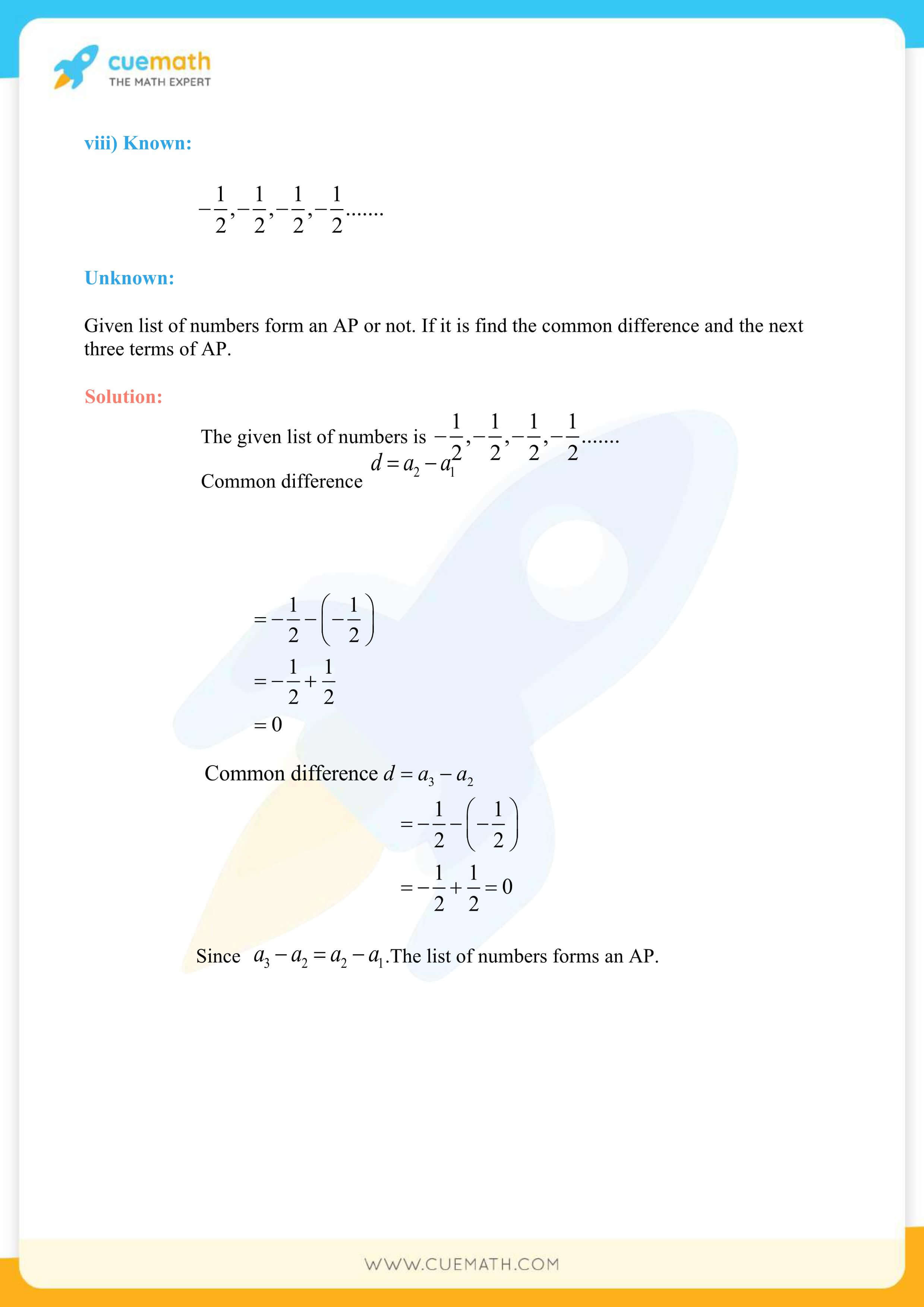 NCERT Solutions Class 10 Maths Chapter 5 Exercise 5.1 16