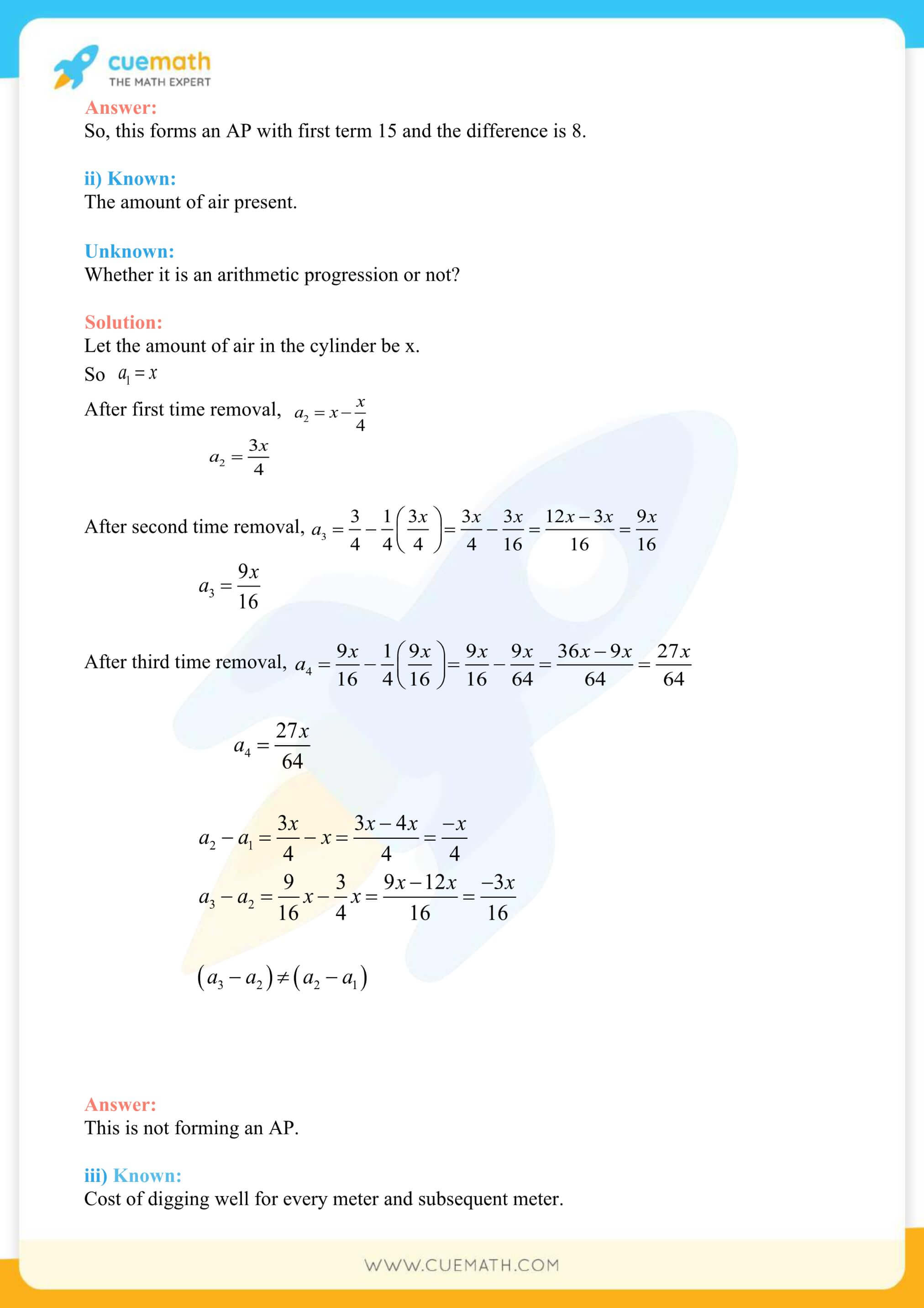 NCERT Solutions Class 10 Maths Chapter 5 Exercise 5.1 2