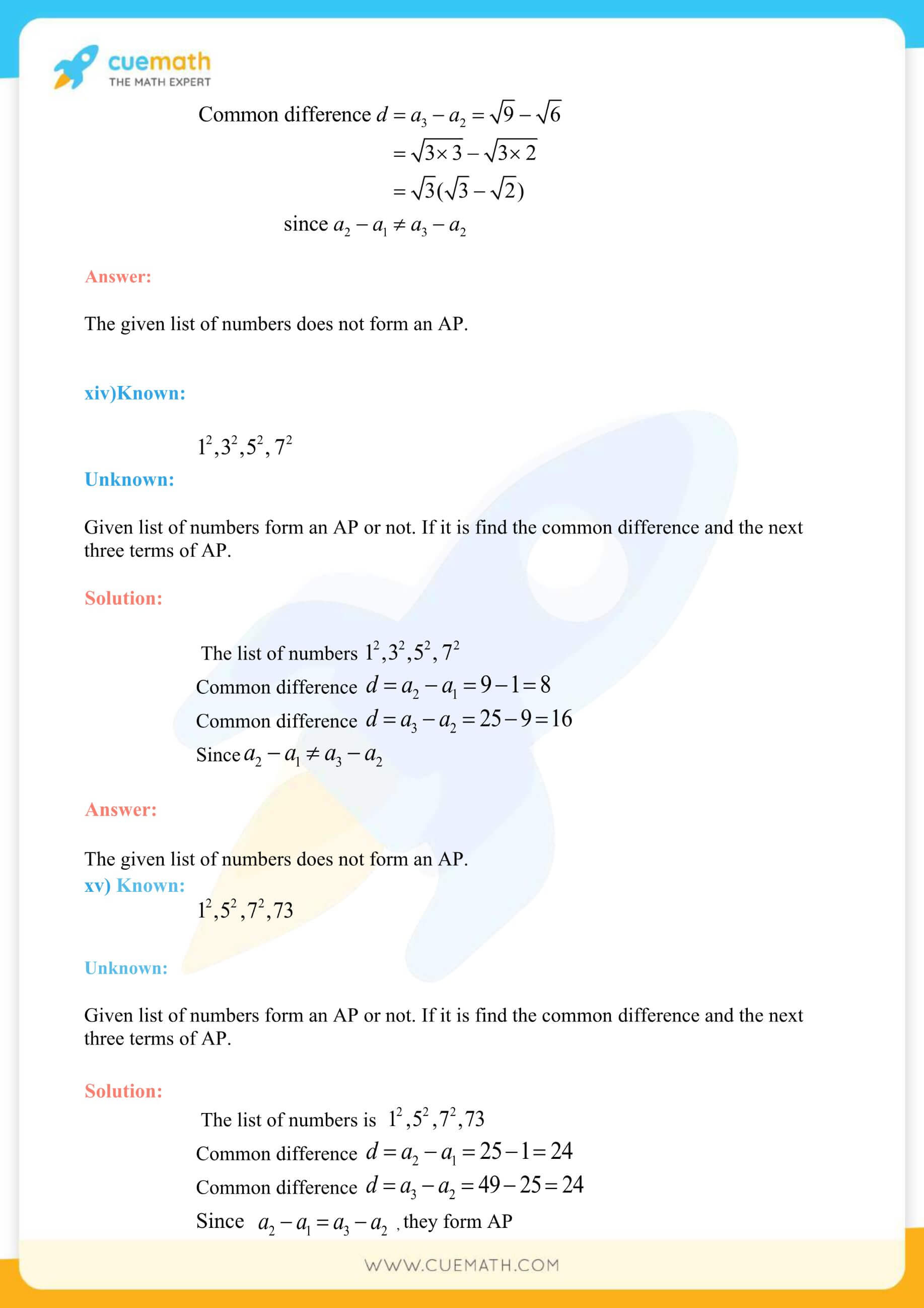 NCERT Solutions Class 10 Maths Chapter 5 Exercise 5.1 21
