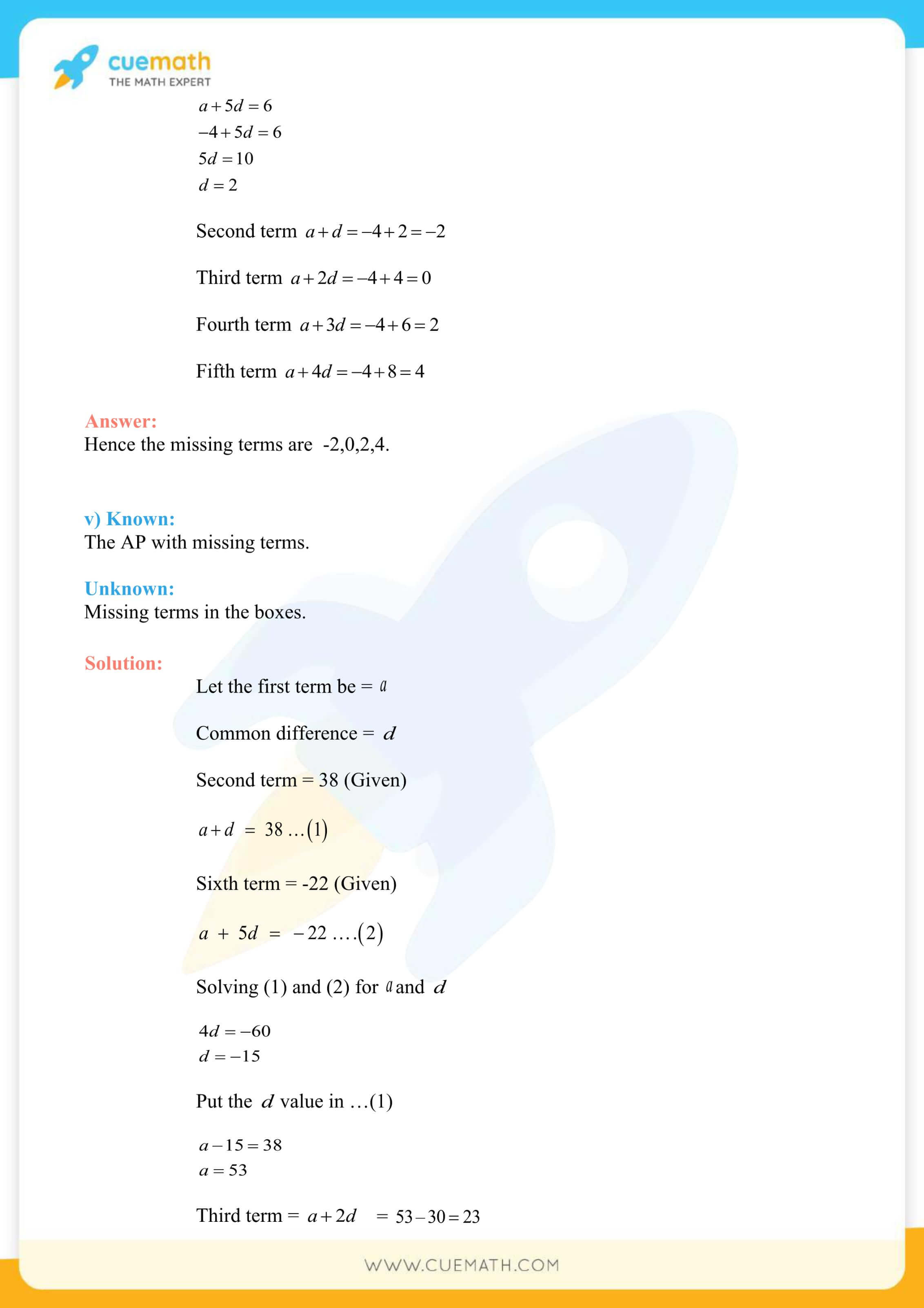 NCERT Solutions Class 10 Maths Chapter 5 Arithmetic Progressions 31