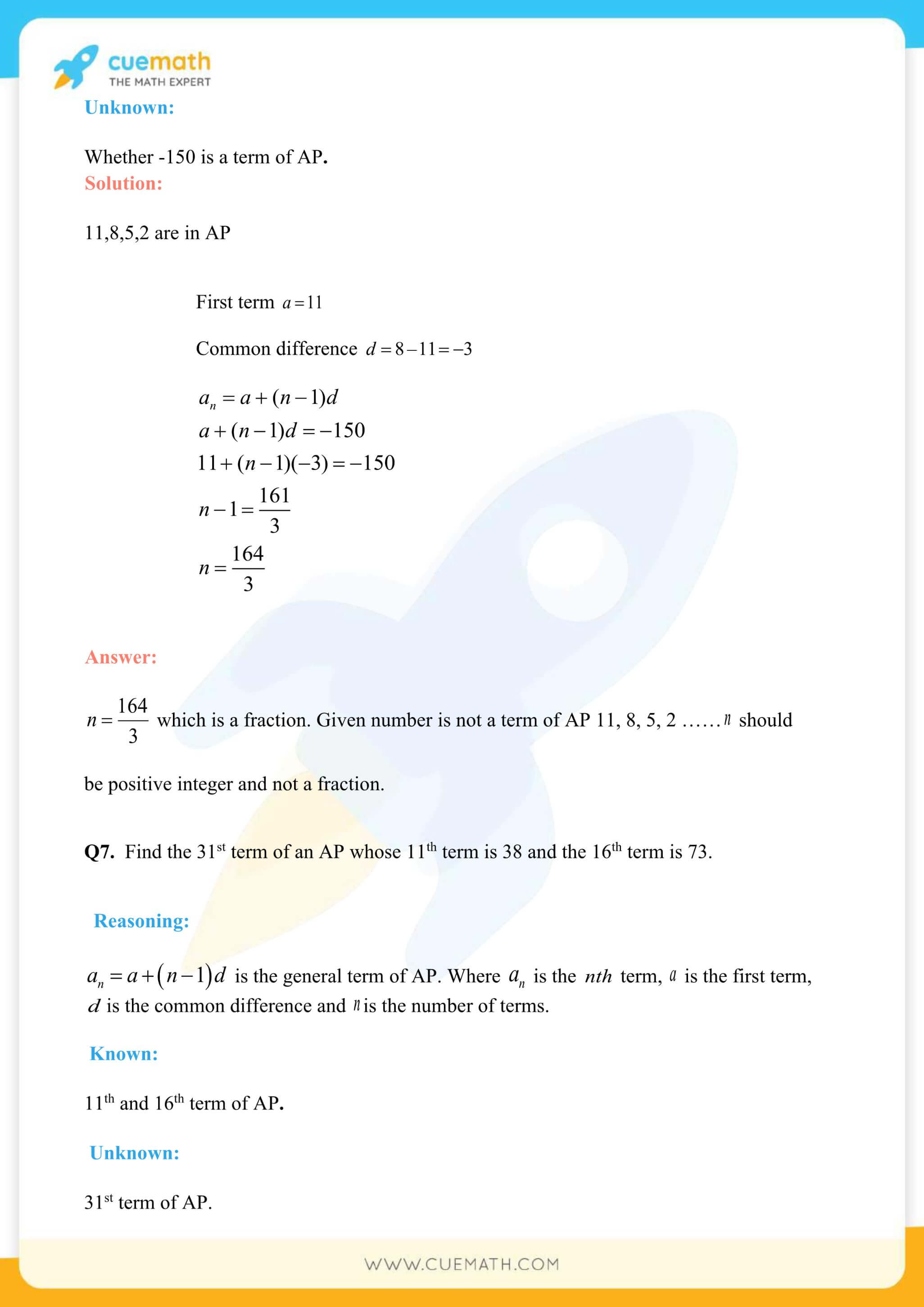 NCERT Solutions Class 10 Maths Chapter 5 Arithmetic Progressions 35