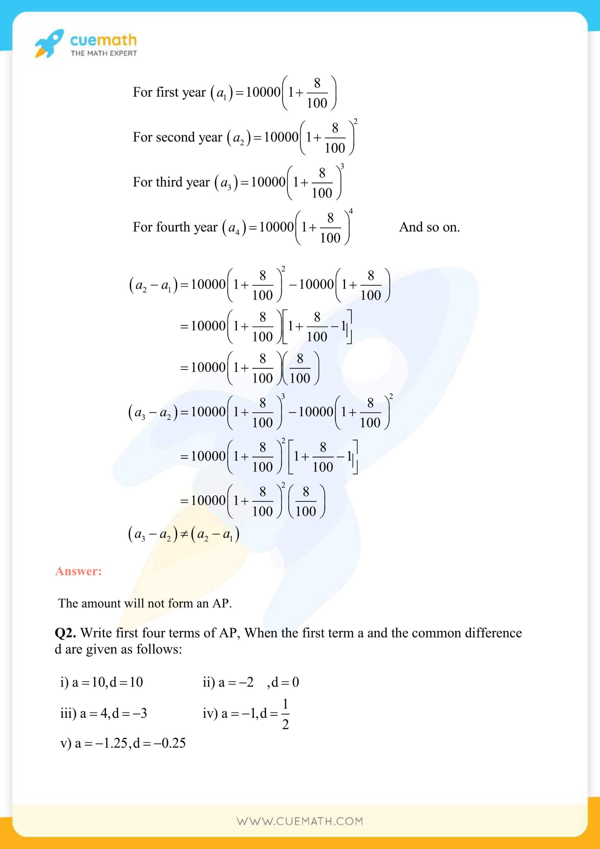 NCERT Solutions Class 10 Maths Chapter 5 Exercise 5.1 4
