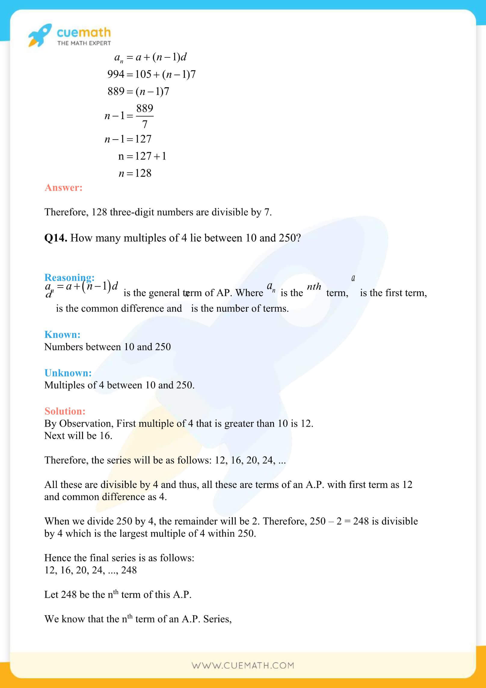 NCERT Solutions Class 10 Maths Chapter 5 Arithmetic Progressions 43