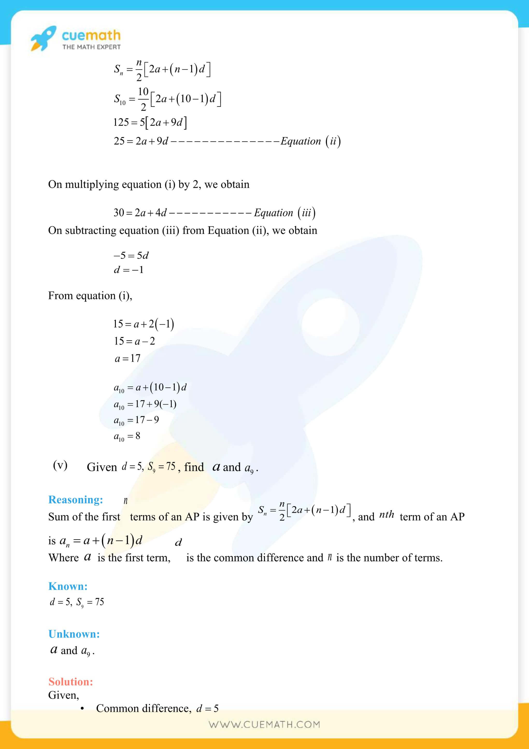 NCERT Solutions Class 10 Maths Chapter 5 Arithmetic Progressions 59