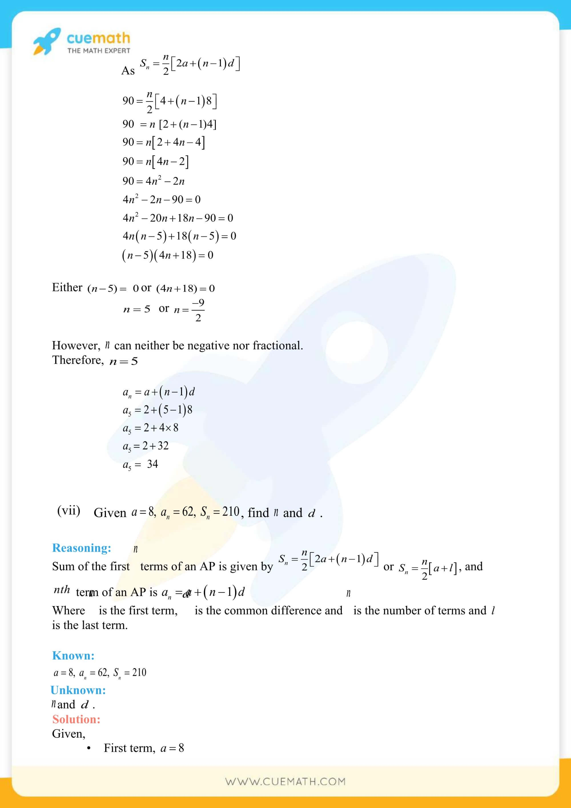 NCERT Solutions Class 10 Maths Chapter 5 Arithmetic Progressions 61