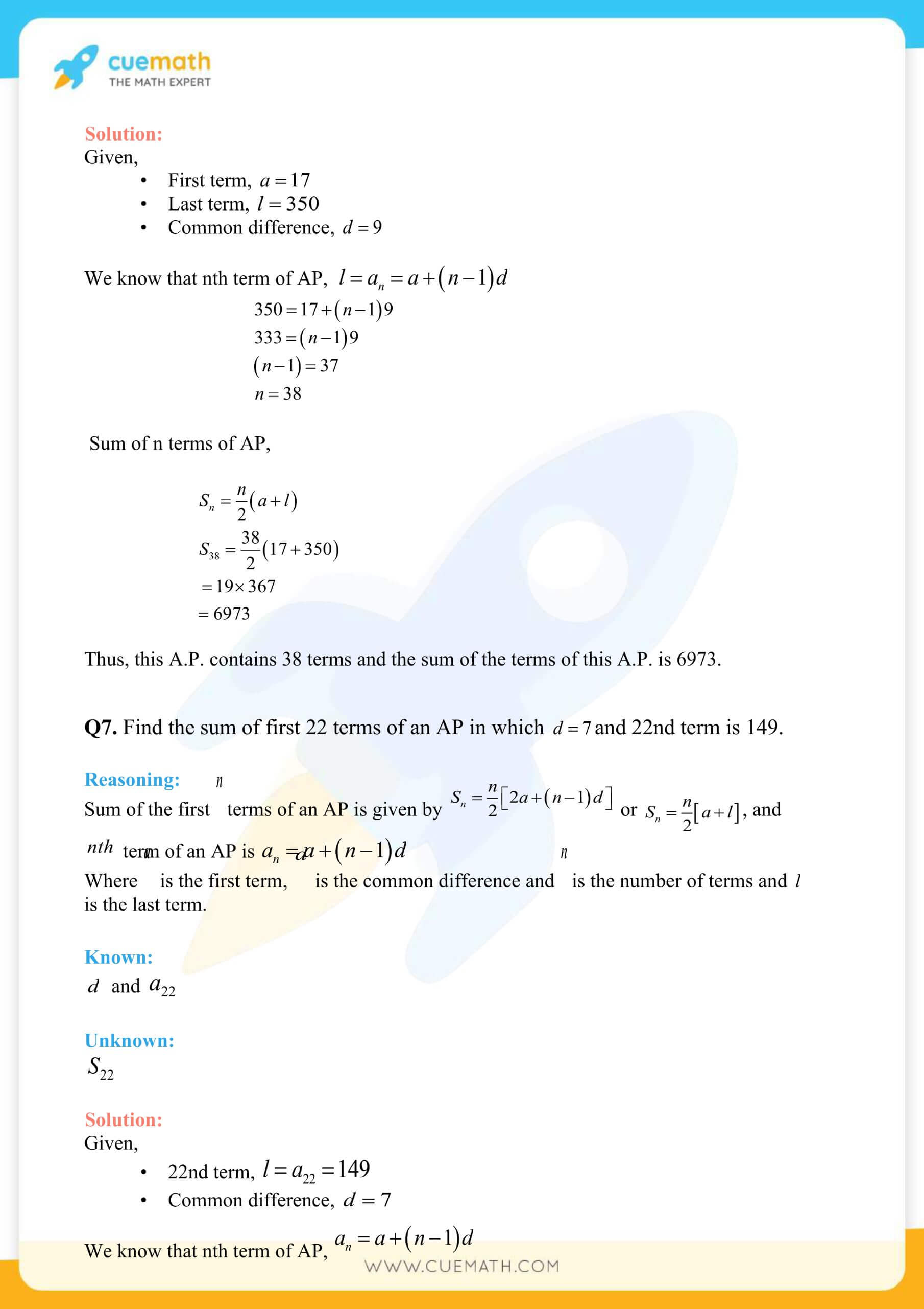 NCERT Solutions Class 10 Maths Chapter 5 Exercise 5.3 67