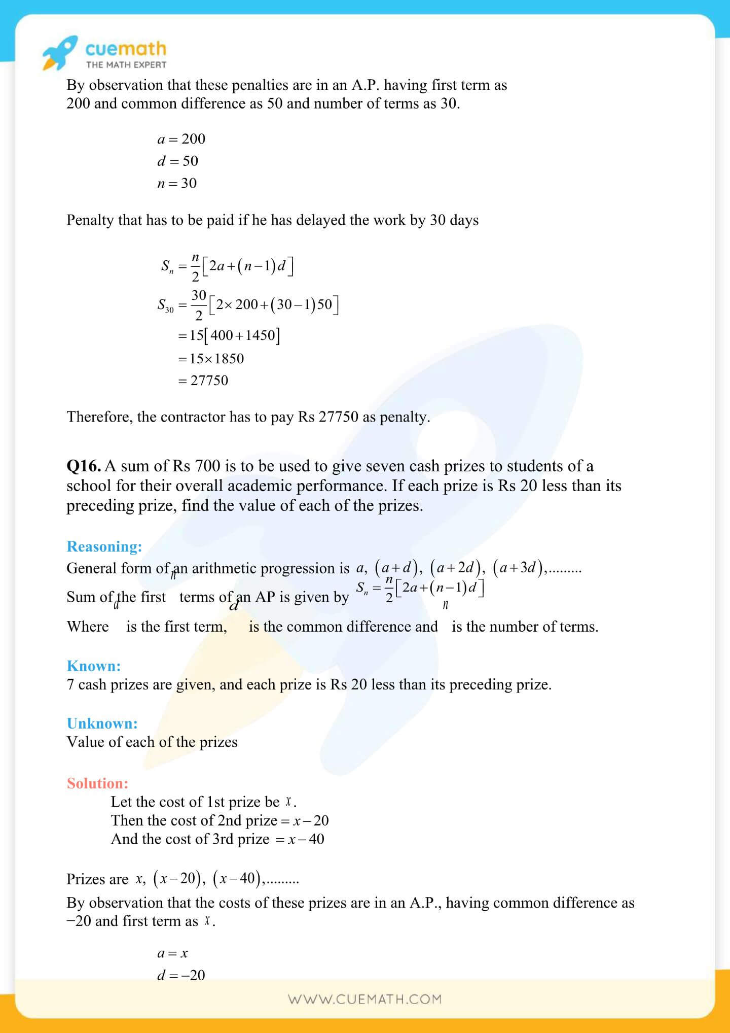 NCERT Solutions Class 10 Maths Chapter 5 Arithmetic Progressions 77