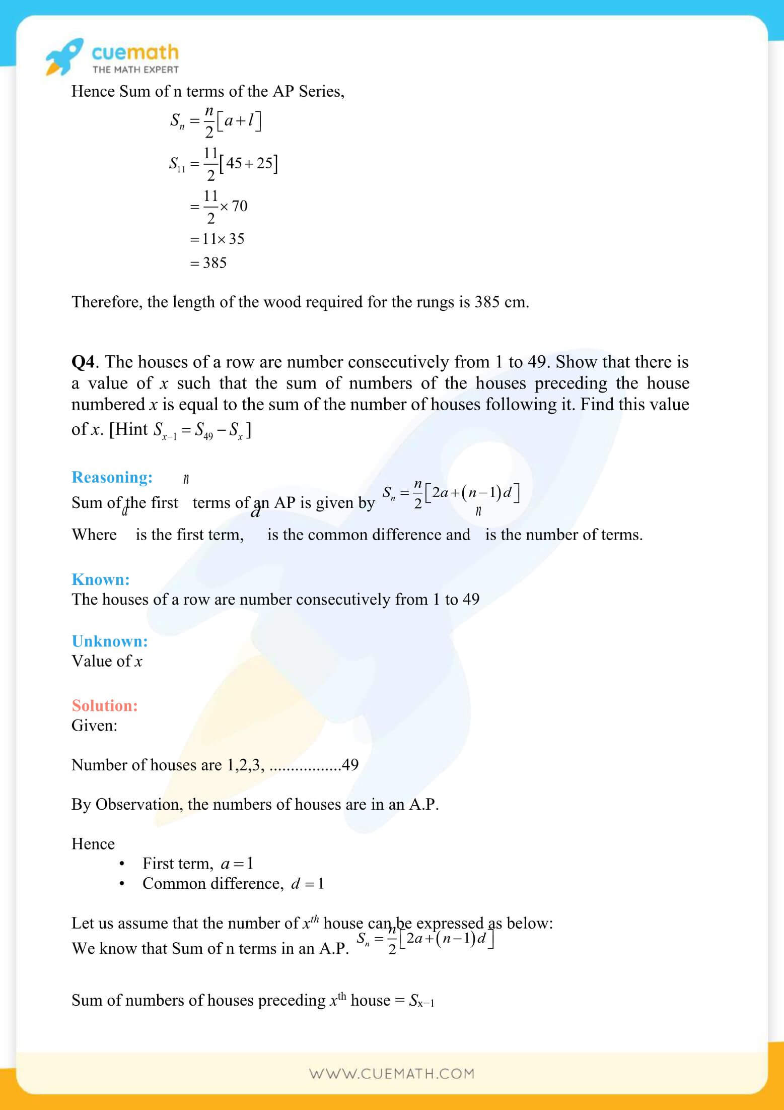 NCERT Solutions Class 10 Maths Chapter 5 Arithmetic Progressions 88