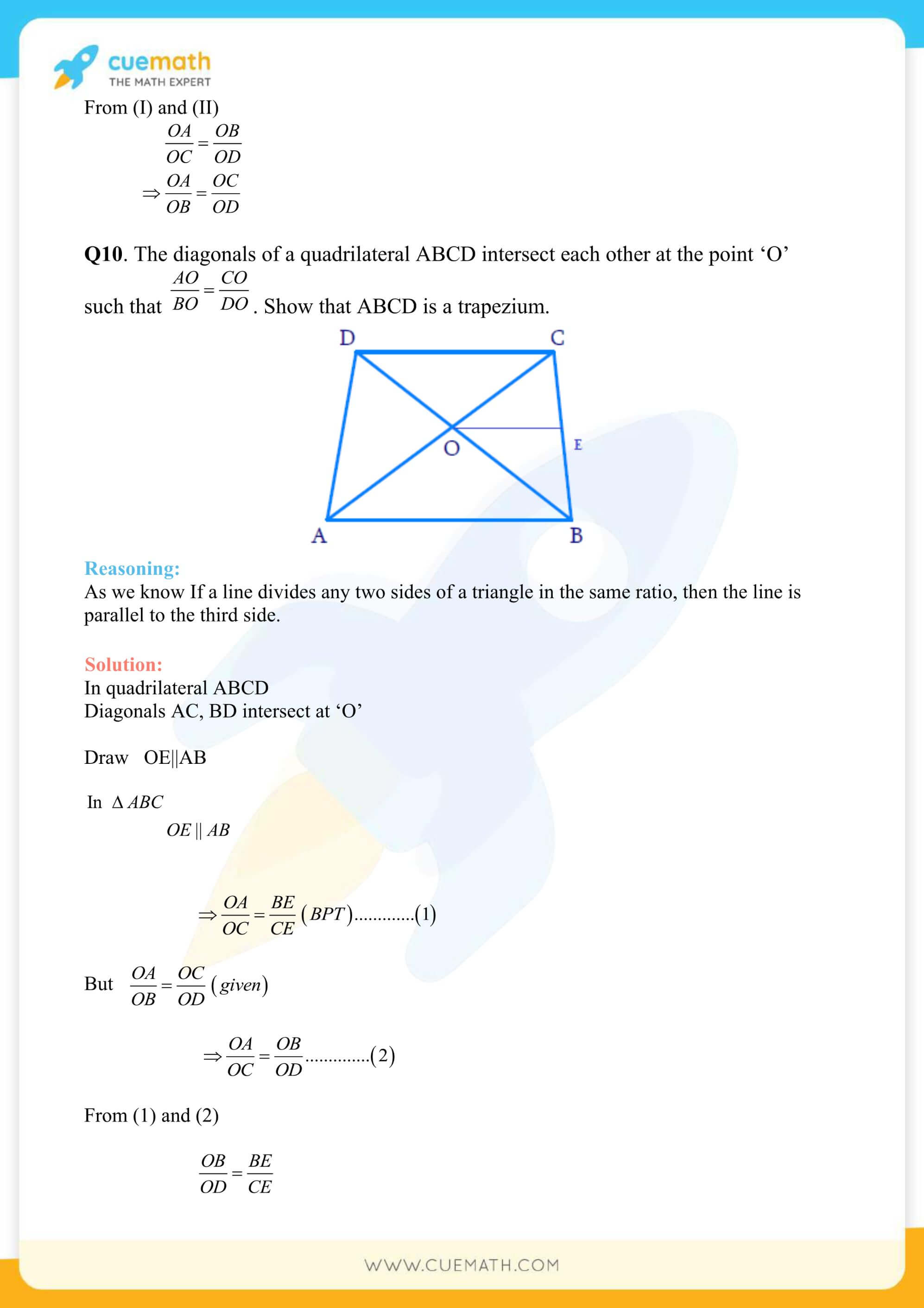 NCERT Solutions Class 10 Maths Chapter 6 Triangles 14
