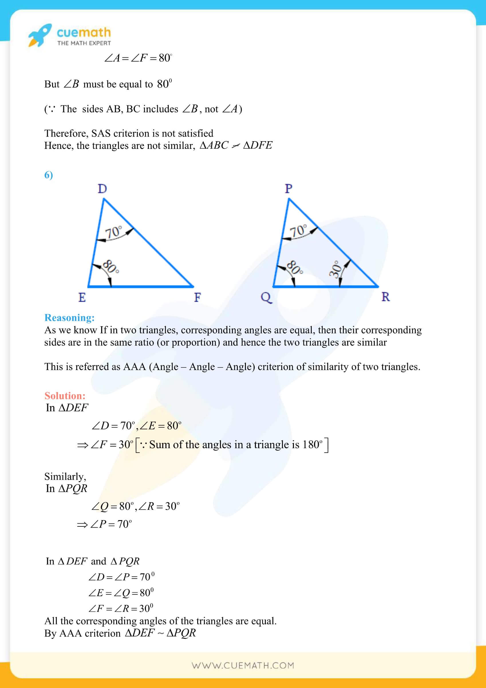 NCERT Solutions Class 10 Maths Chapter 6 Triangles 20