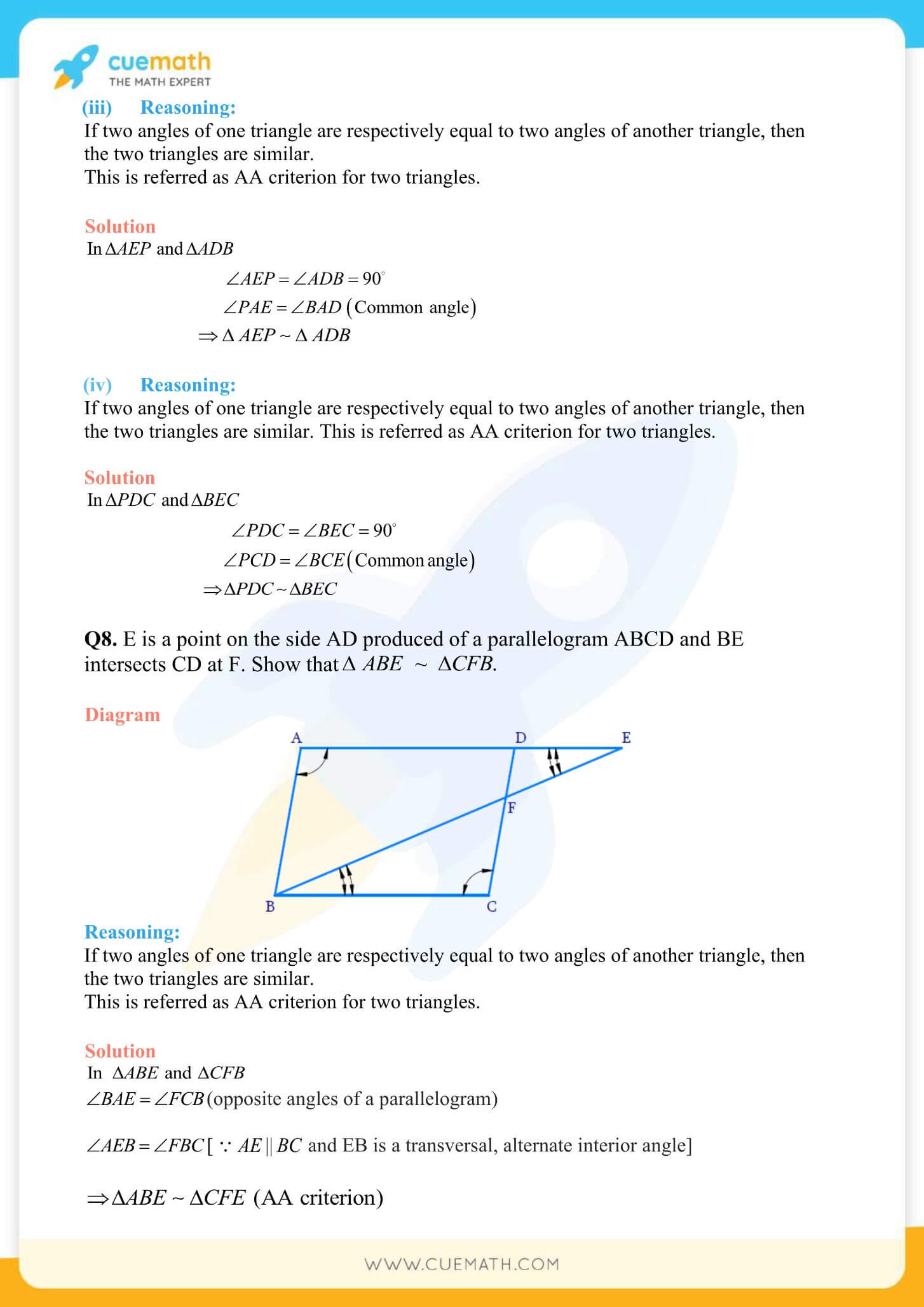 NCERT Solutions Class 10 Maths Chapter 6 Exercise 6.3 26