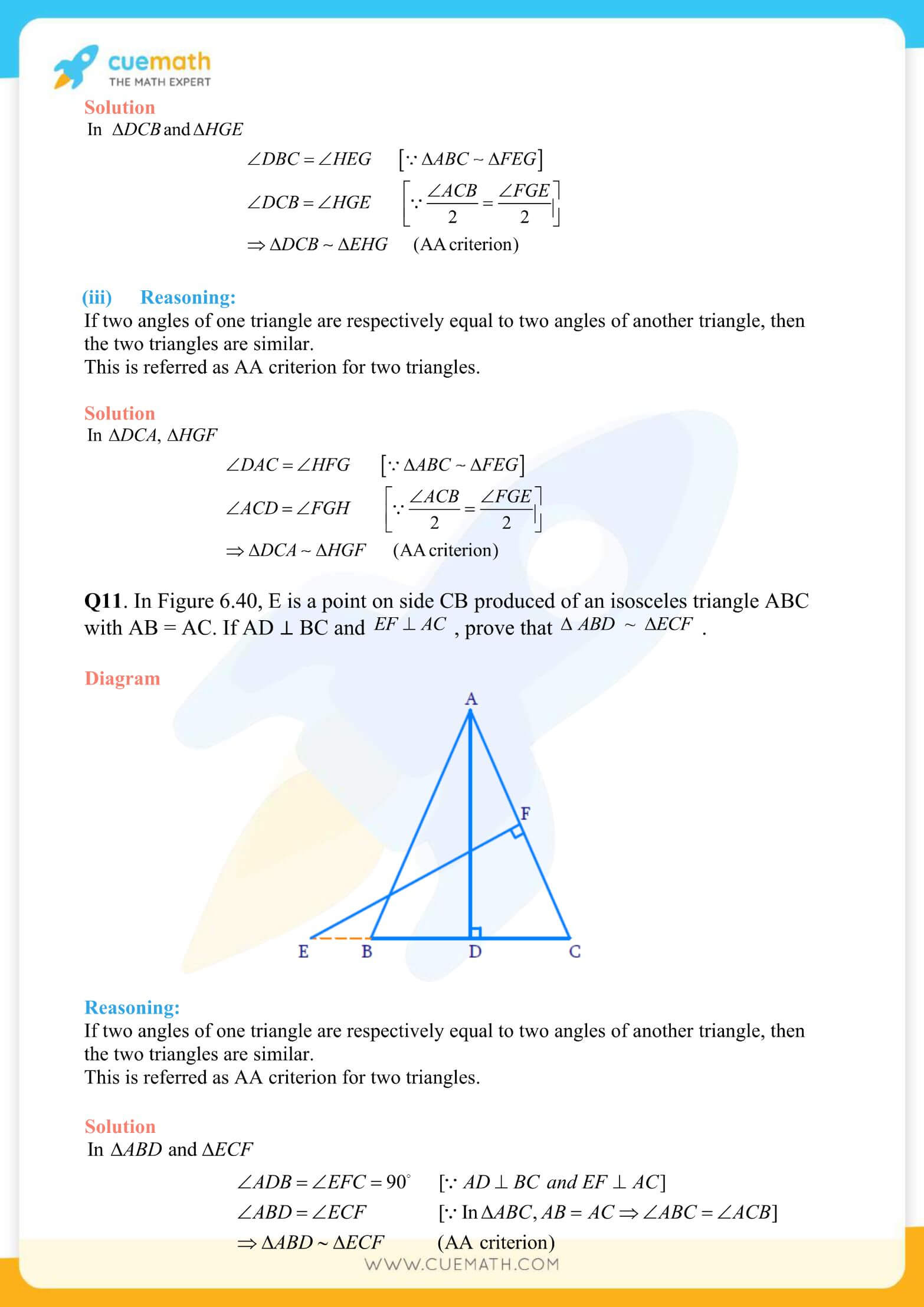 NCERT Solutions Class 10 Maths Chapter 6 Exercise 6.3 29