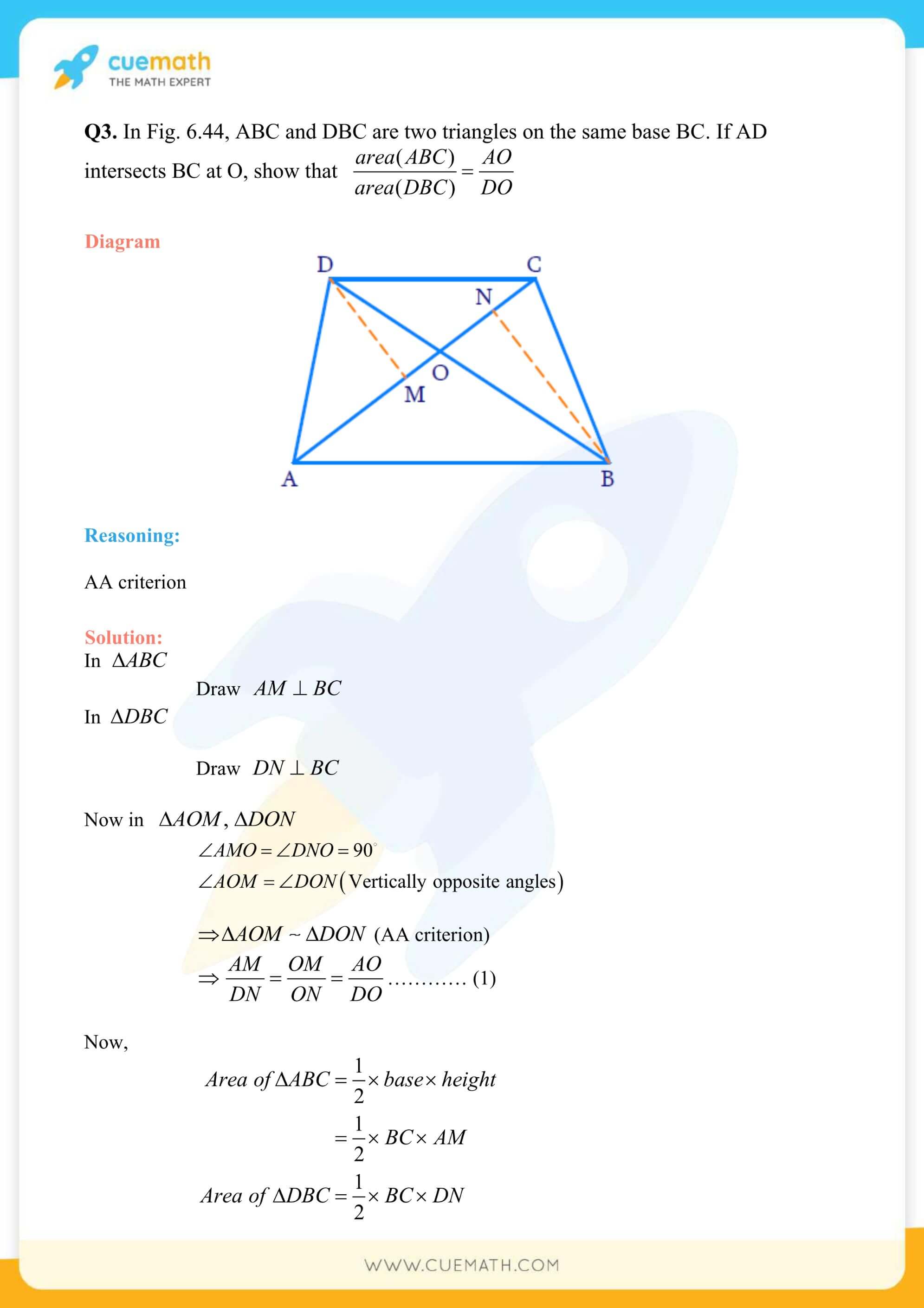NCERT Solutions Class 10 Maths Chapter 6 Triangles 38