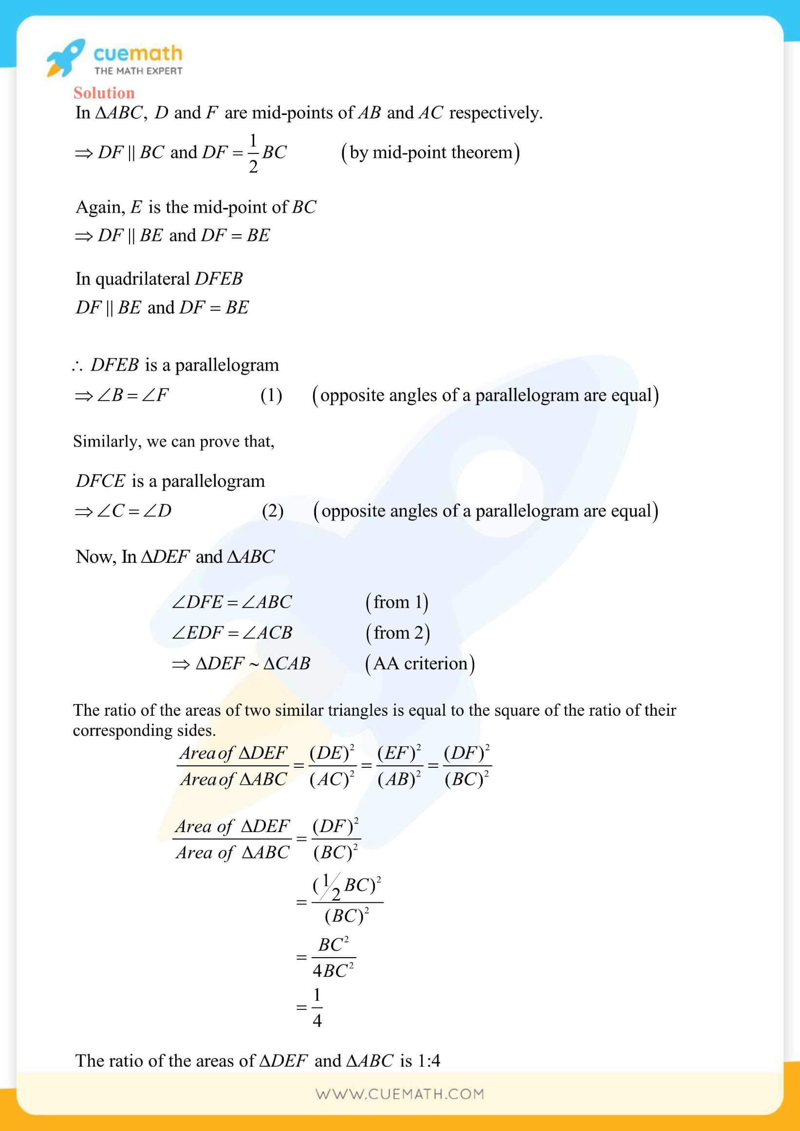 NCERT Solutions Class 10 Maths Chapter 6 Triangles 41