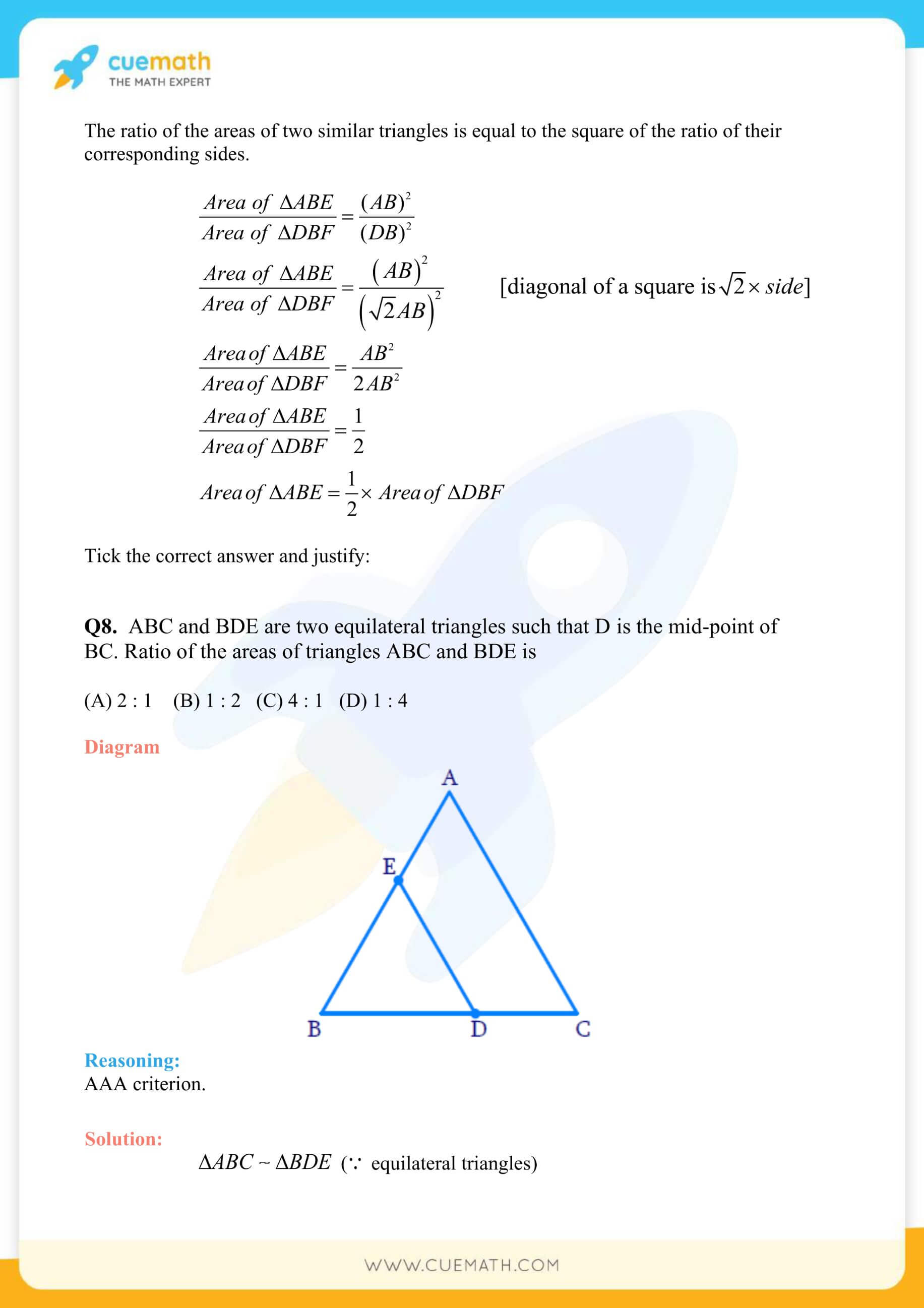 NCERT Solutions Class 10 Maths Chapter 6 Exercise 6.4 45