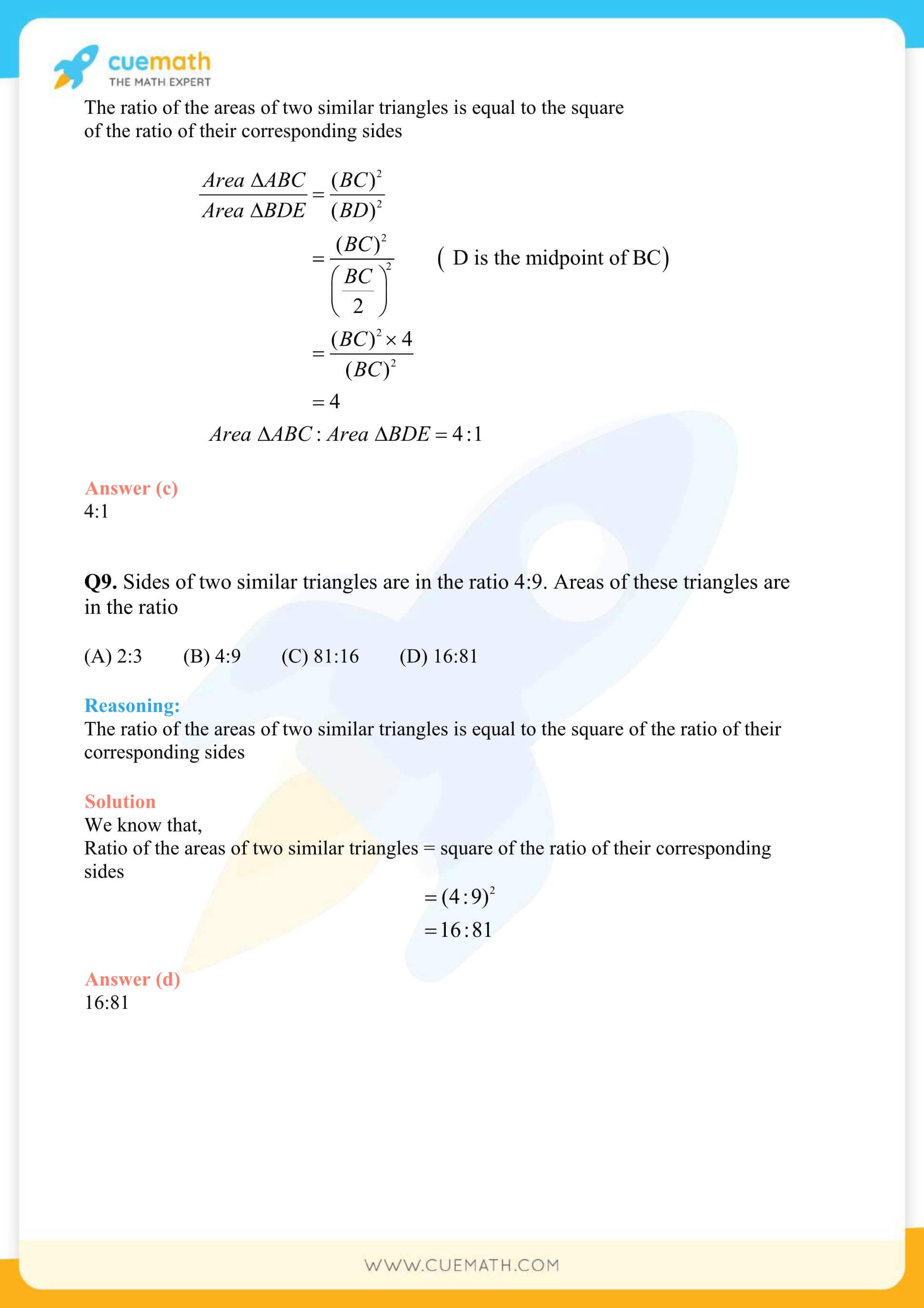 NCERT Solutions Class 10 Maths Chapter 6 Exercise 6.4 46