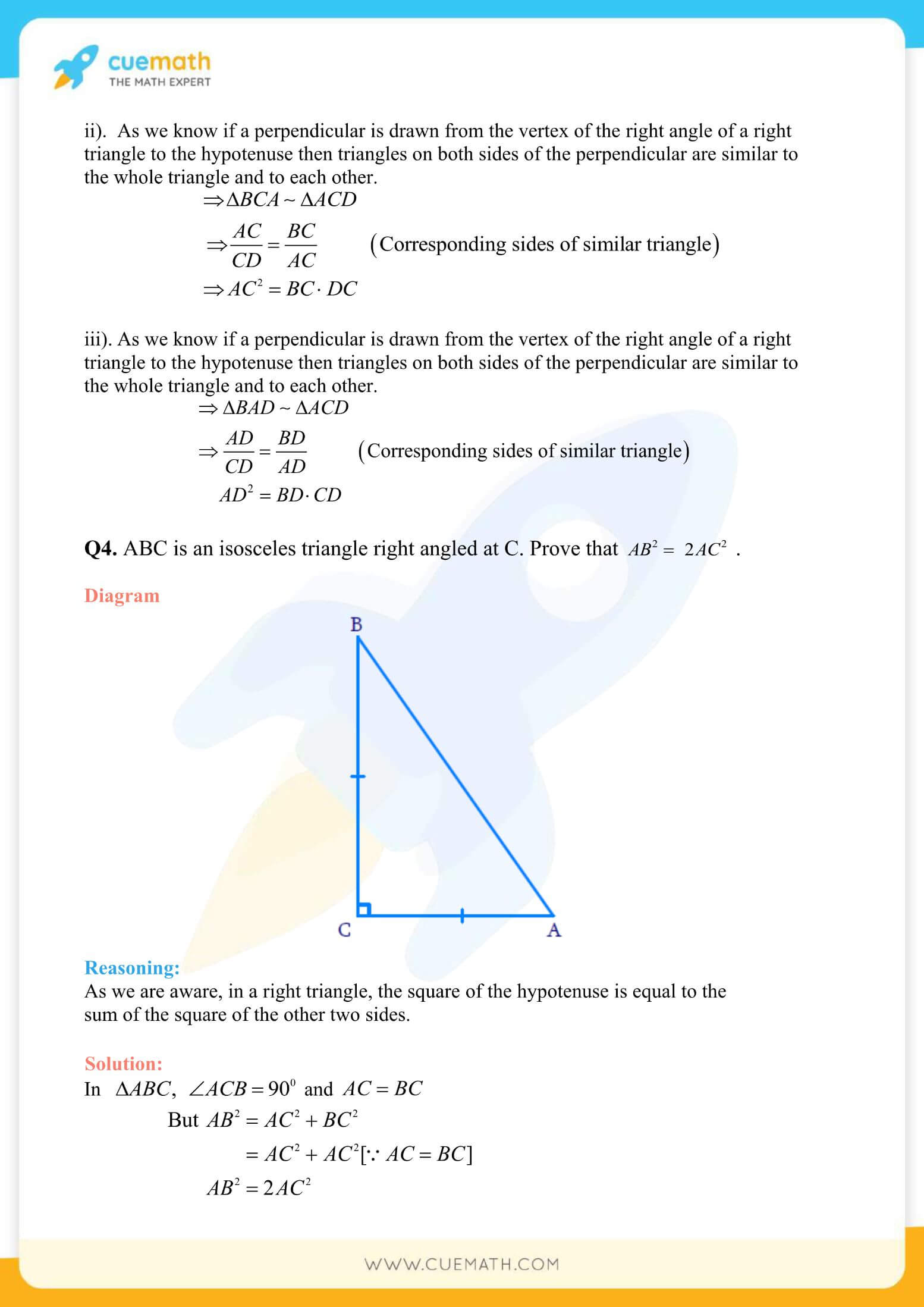 NCERT Solutions Class 10 Maths Chapter 6 Triangles 50