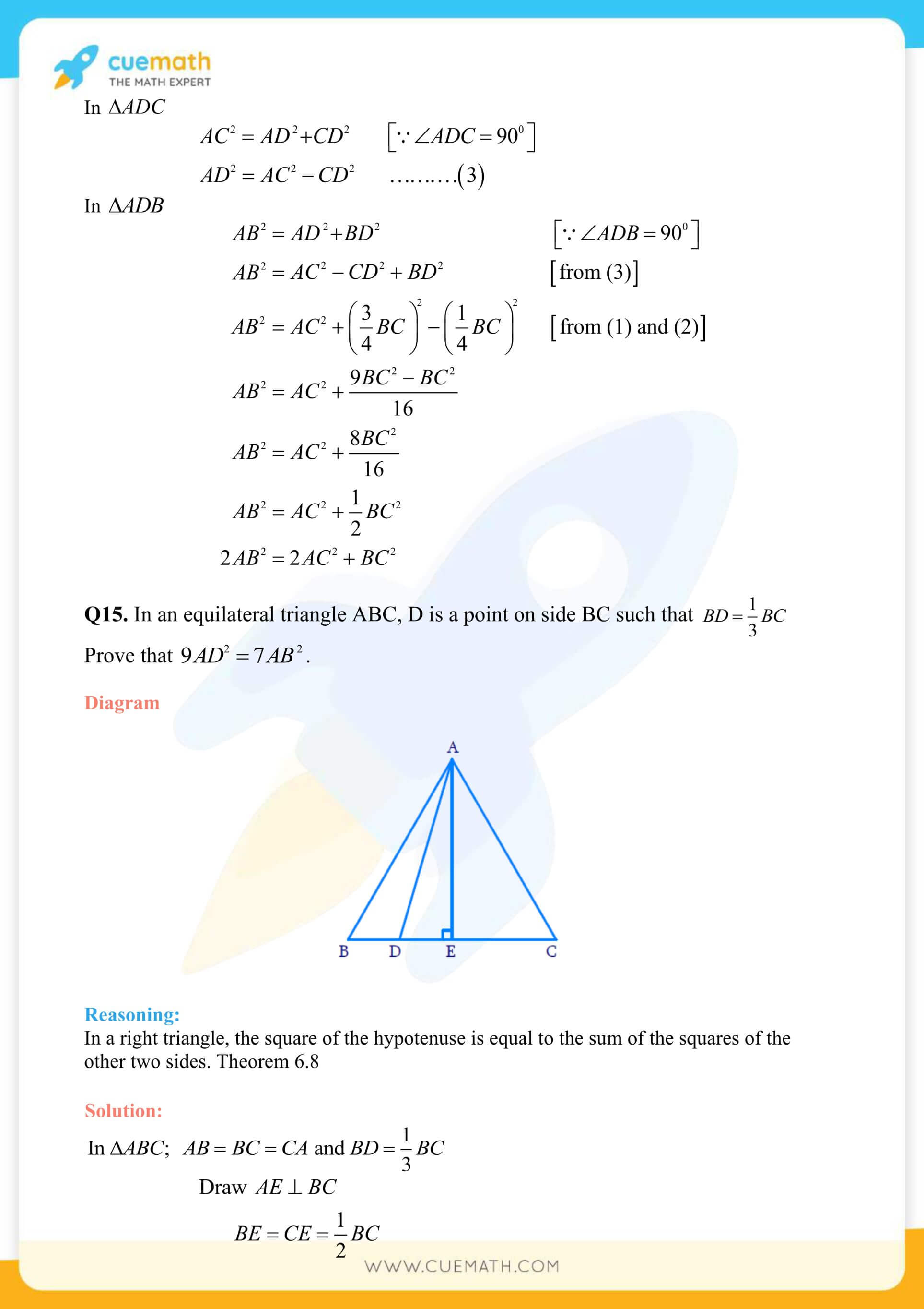 NCERT Solutions Class 10 Maths Chapter 6 Triangles 61