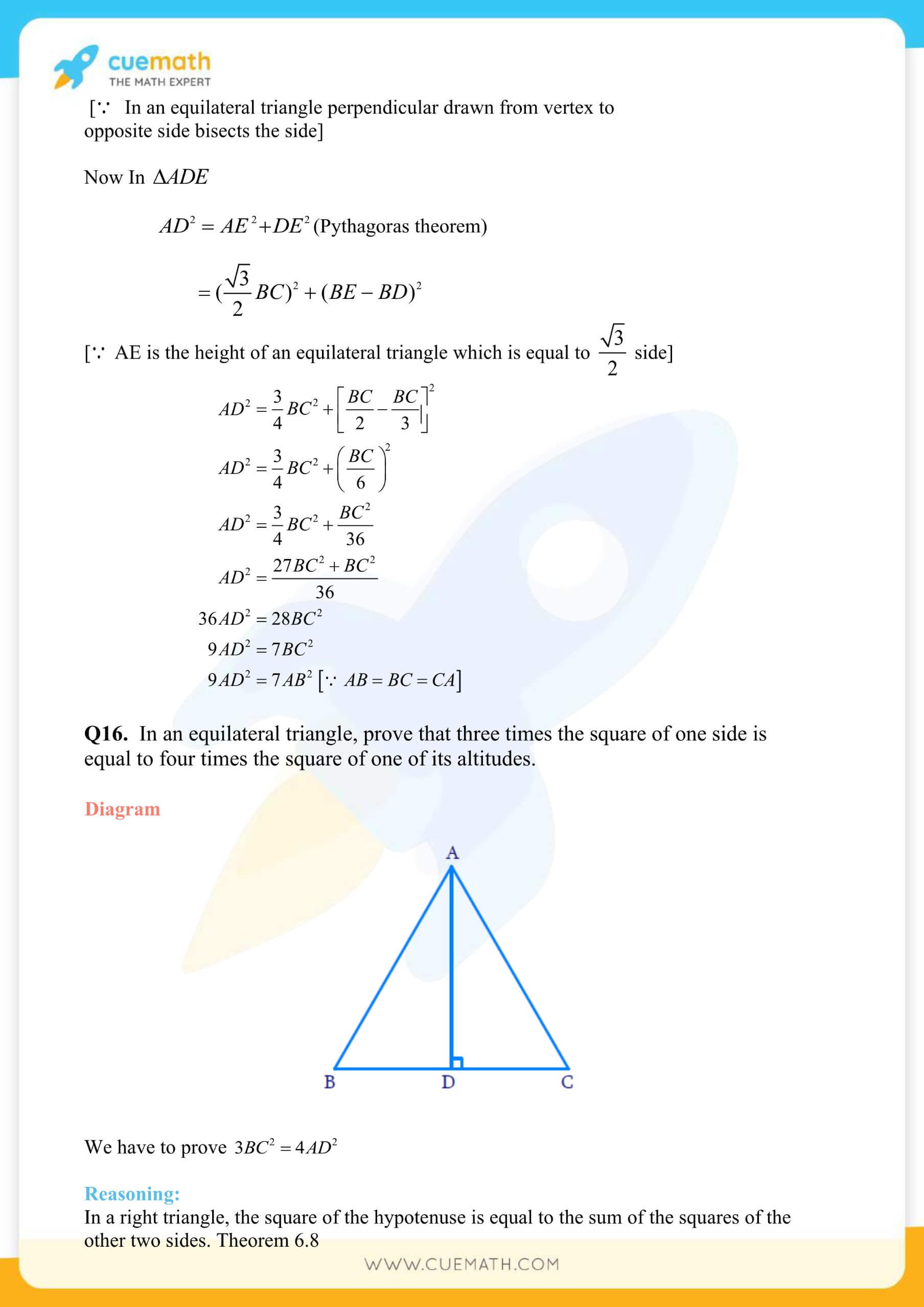 NCERT Solutions Class 10 Maths Chapter 6 Triangles 62