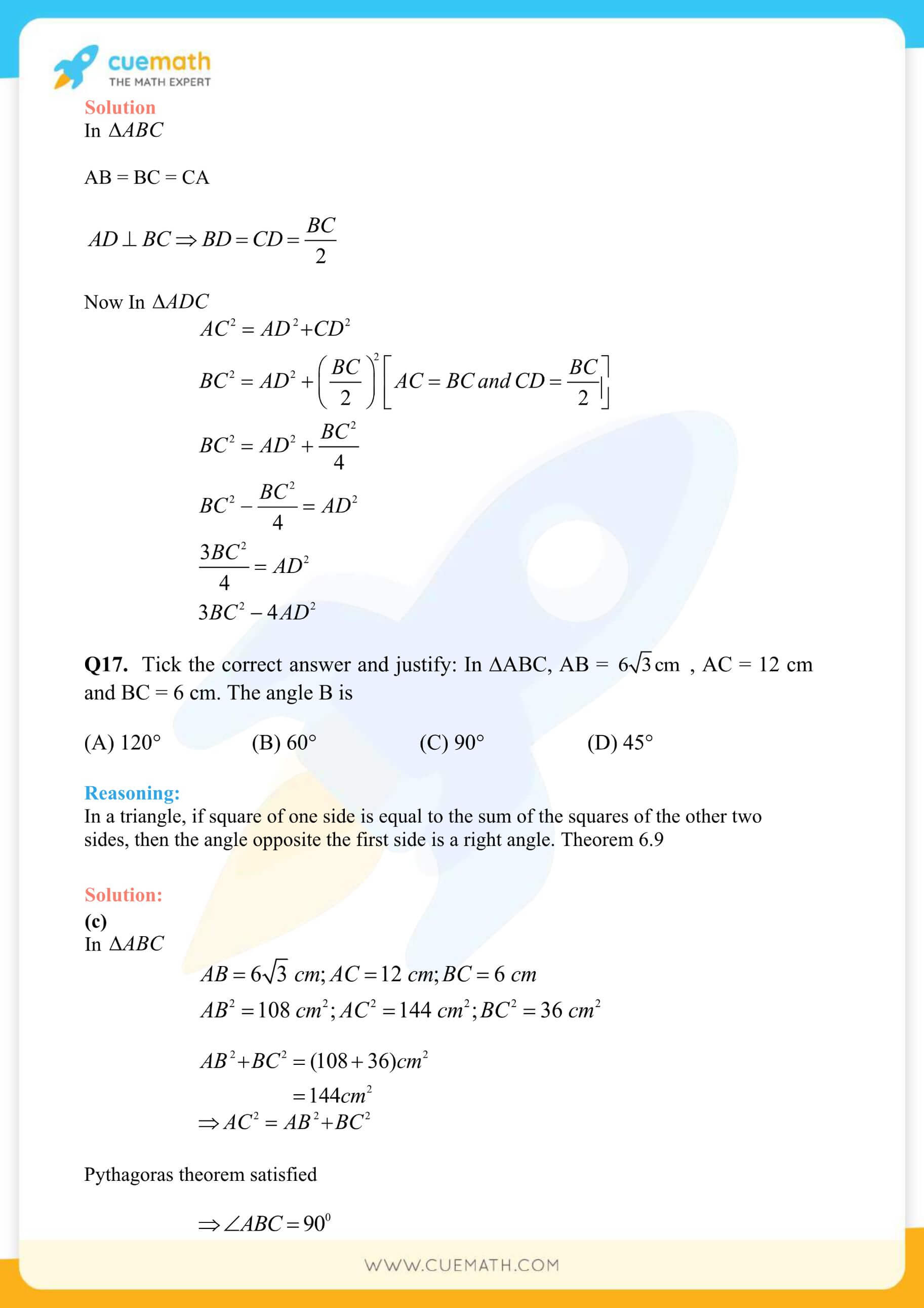 NCERT Solutions Class 10 Maths Chapter 6 Triangles 63