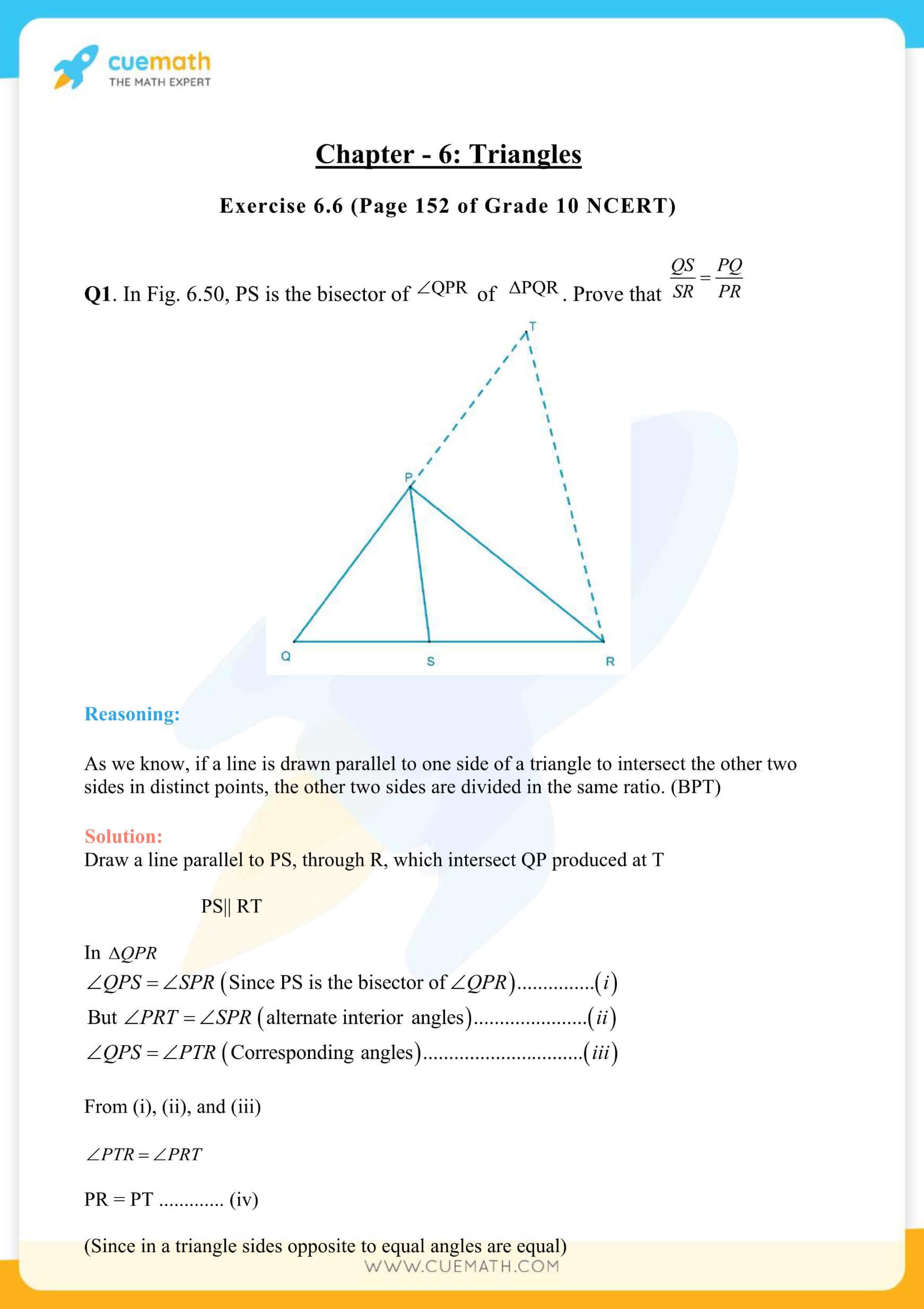 NCERT Solutions Class 10 Maths Chapter 6 Exercise 6.6 64