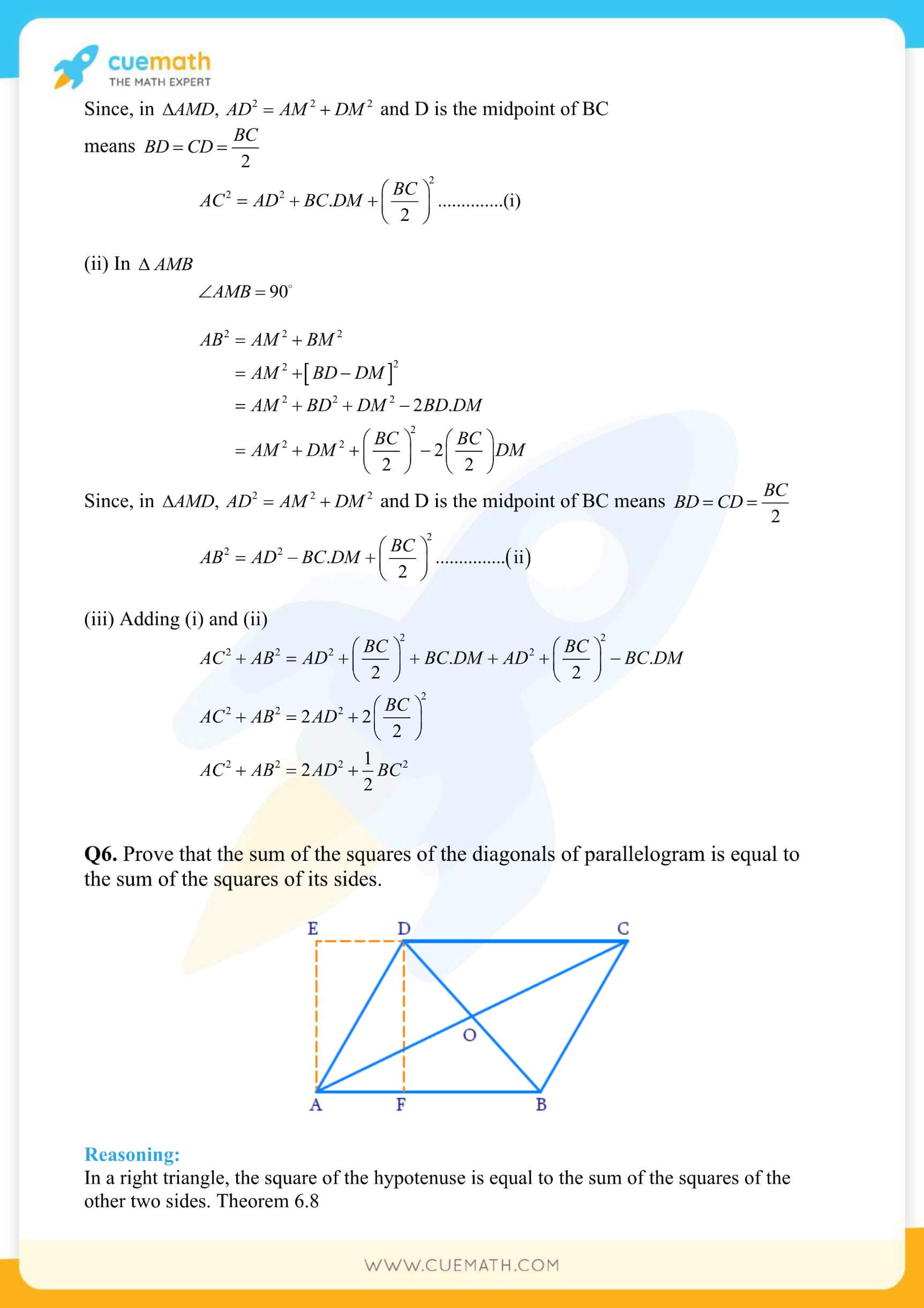 NCERT Solutions Class 10 Maths Chapter 6 Triangles 69