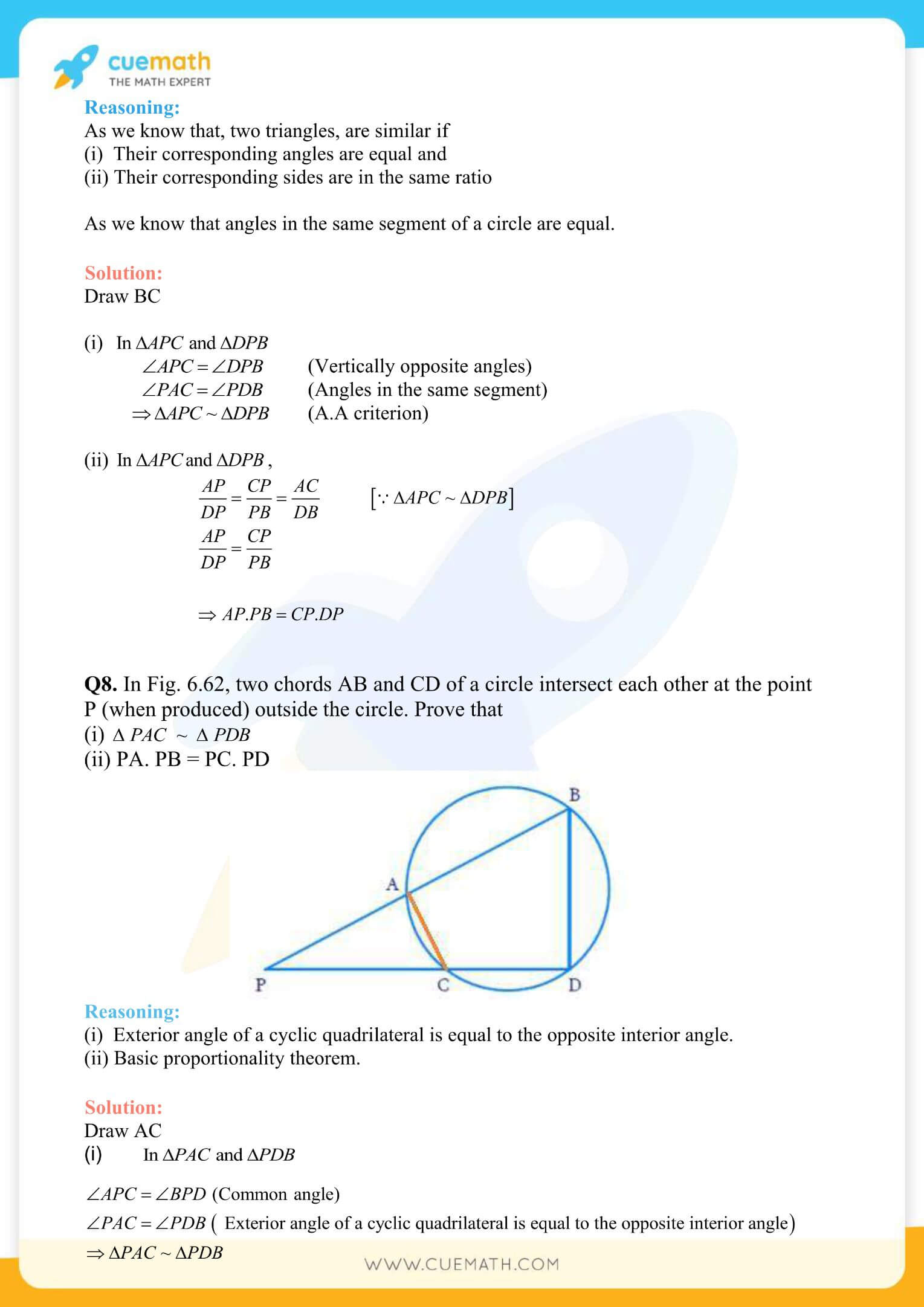 NCERT Solutions Class 10 Maths Chapter 6 Exercise 6.6 71