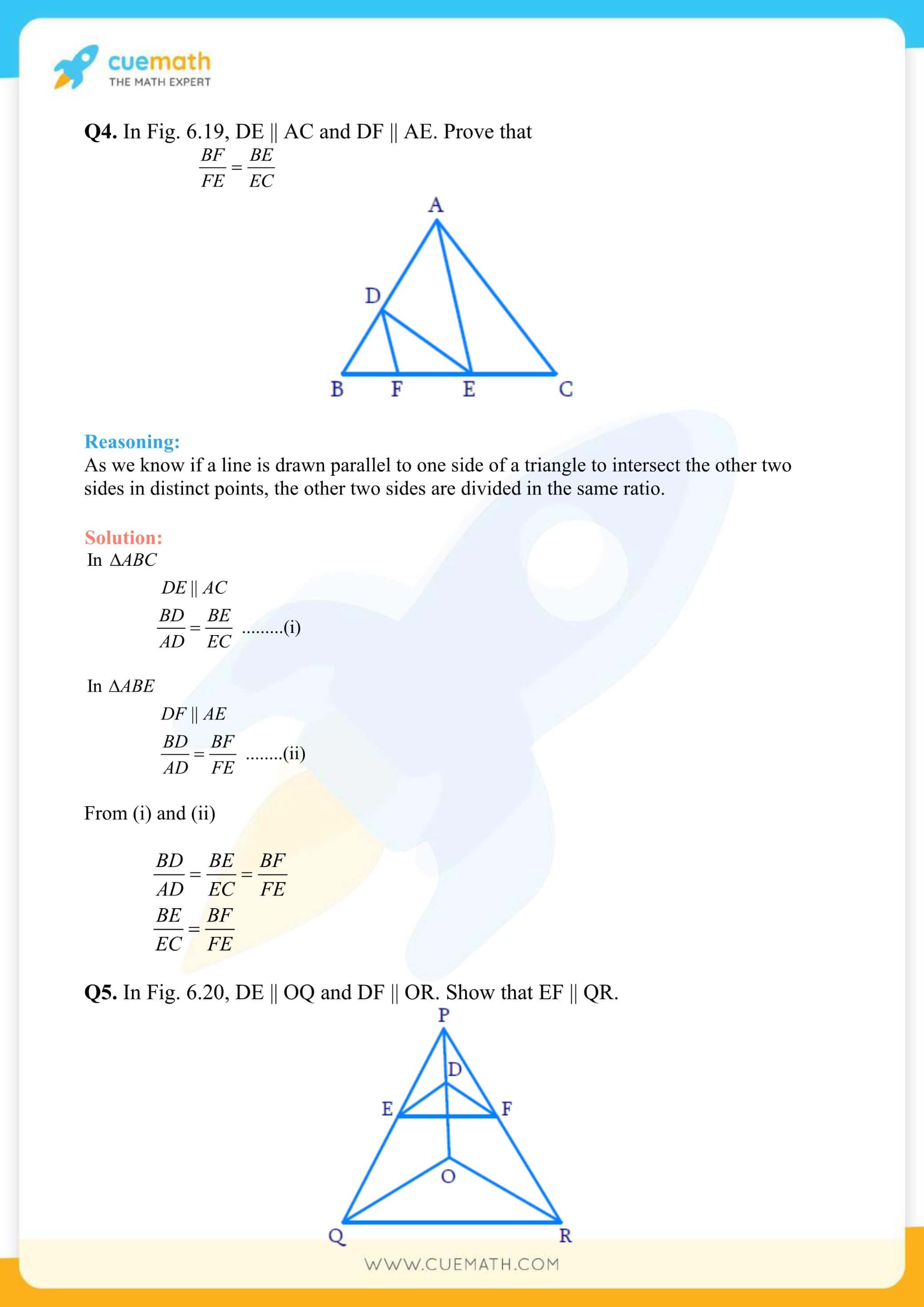 NCERT Solutions Class 10 Maths Chapter 6 Triangles 9
