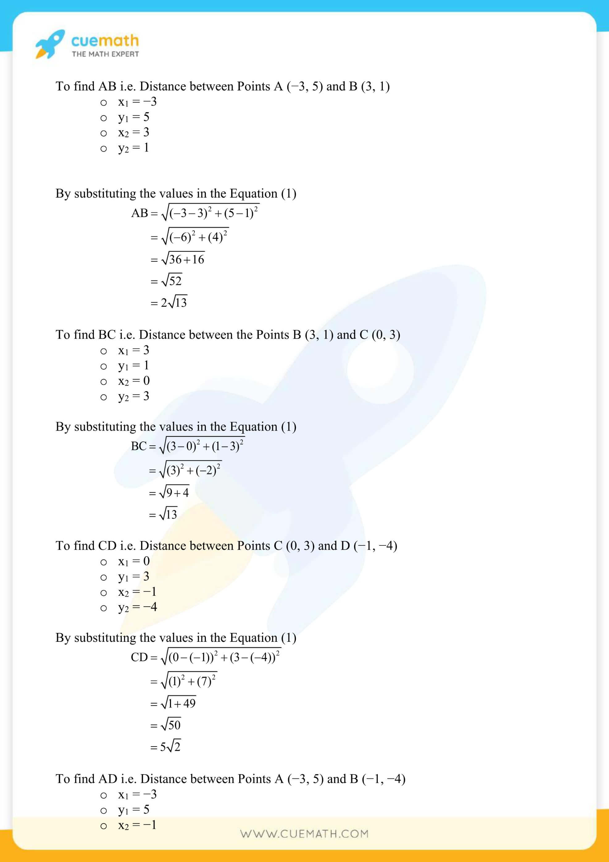 NCERT Solutions Class 10 Maths Chapter 7 Coordinate Geometry 12