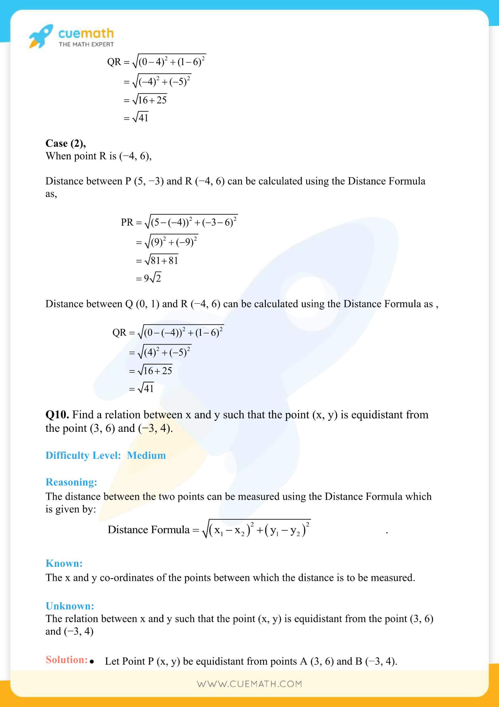 NCERT Solutions Class 10 Maths Chapter 7 Coordinate Geometry 19