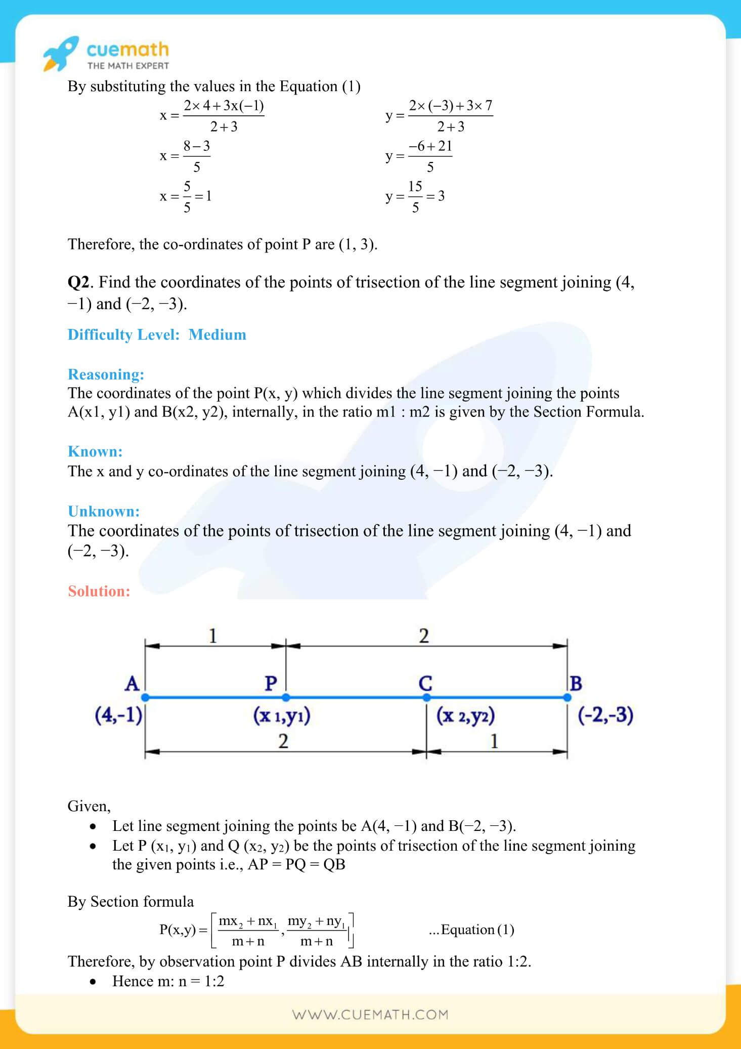 NCERT Solutions Class 10 Maths Chapter 7 Coordinate Geometry 22