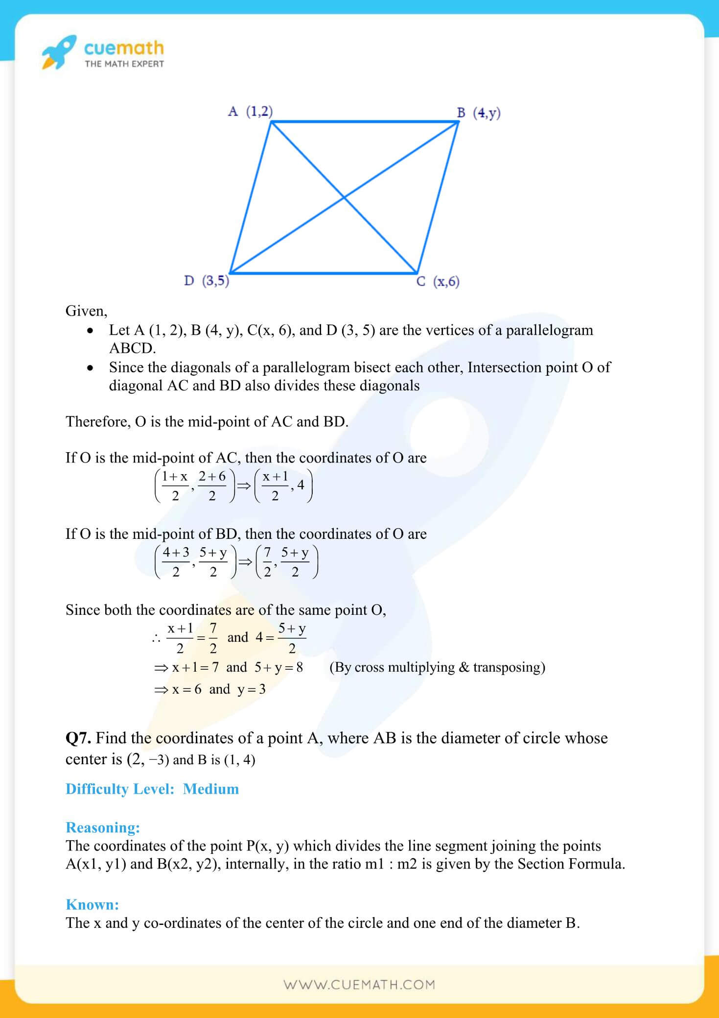 NCERT Solutions Class 10 Maths Chapter 7 Coordinate Geometry 28